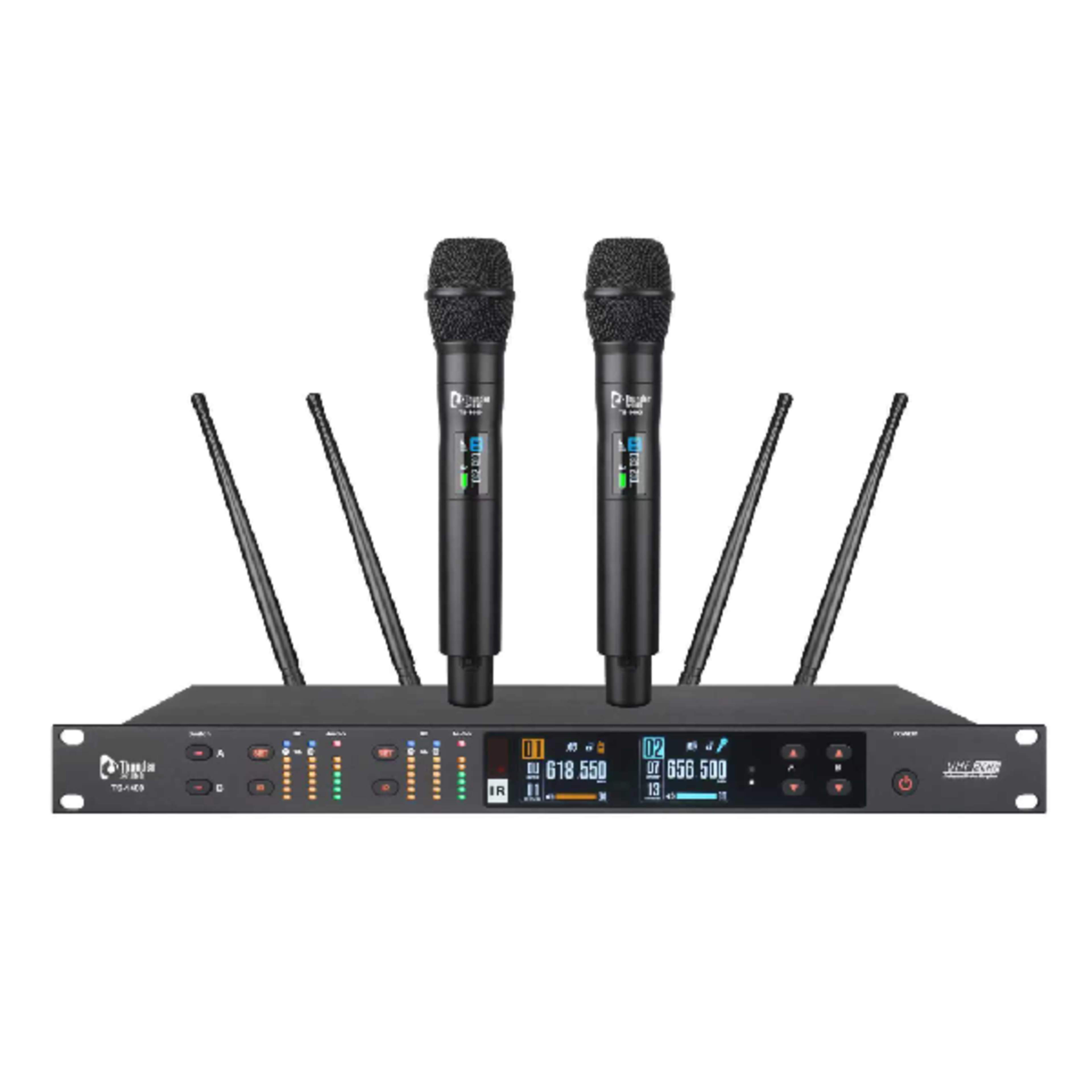 Thunder Sound TS1400 Professional Four-Channel Wireless Microphone System THUNDER SOUND 4-Channel Handheld Wireless System main view audio equipment Kenya