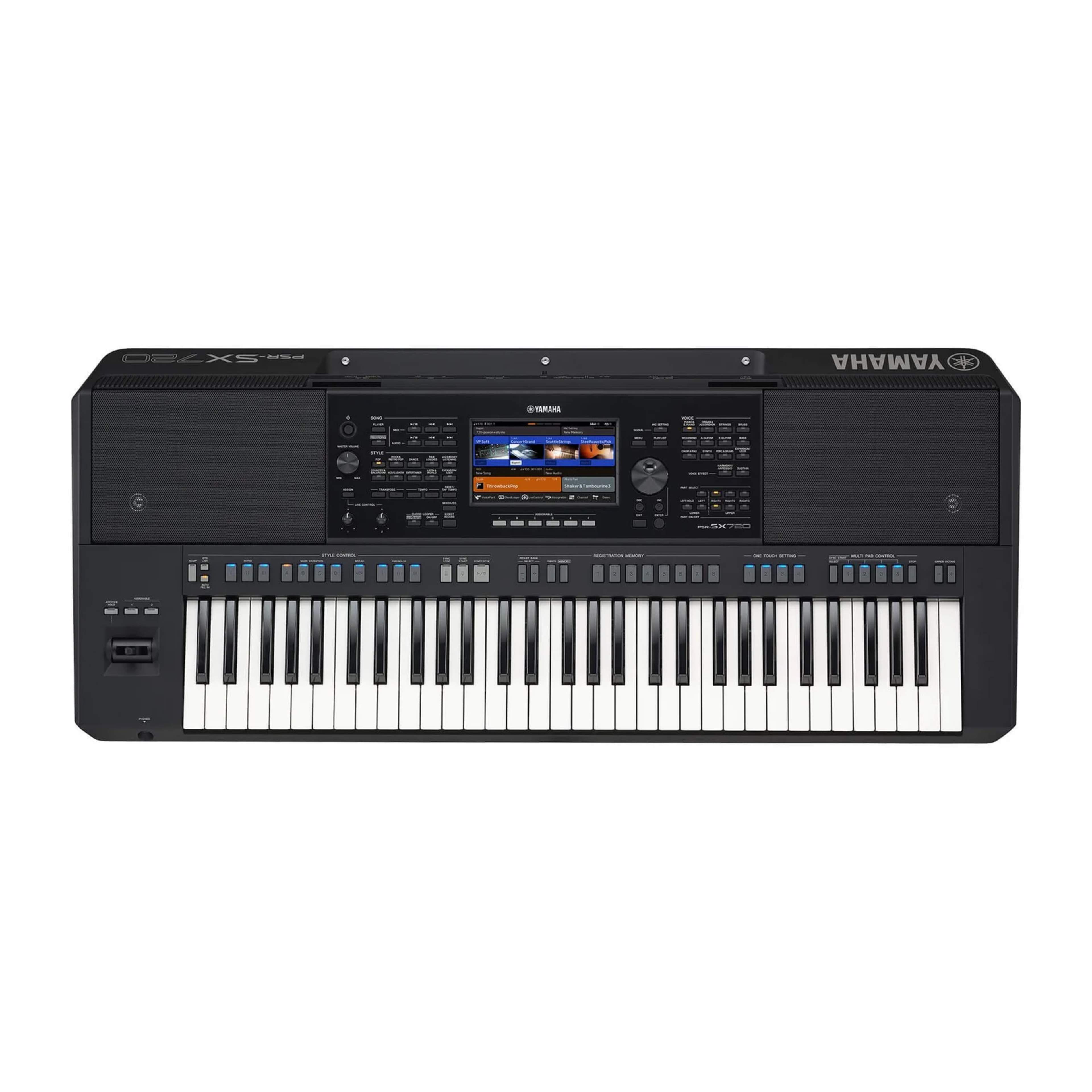 Yamaha PSR-SX720 Professional Next-Gen Arranger Workstation YAMAHA Bluetooth Audio, Multi Pads, Expansion Memory main view audio equipment Kenya