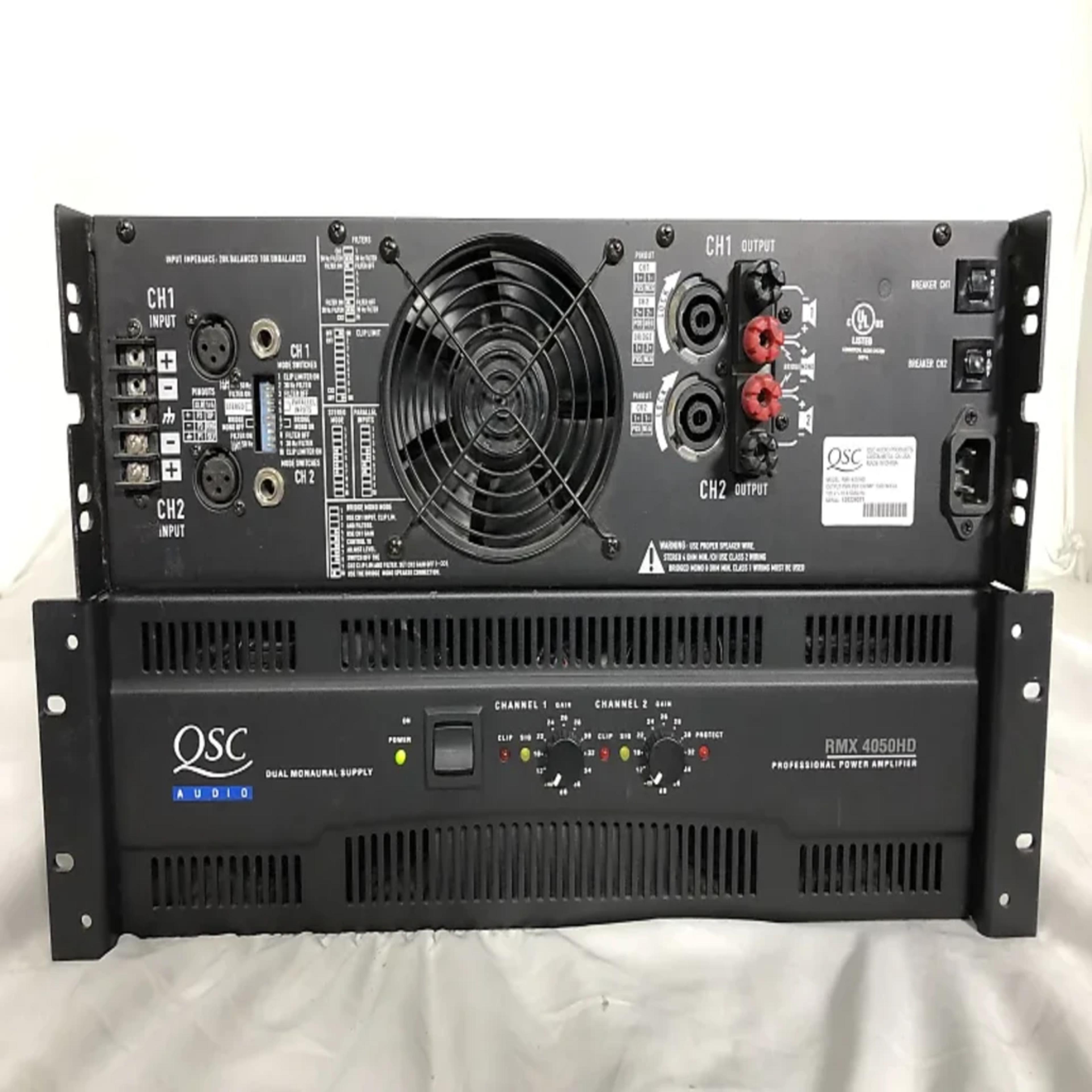 QSC RMX 4050HD Professional Amplifier – 4000W Heavy Duty - Image 1