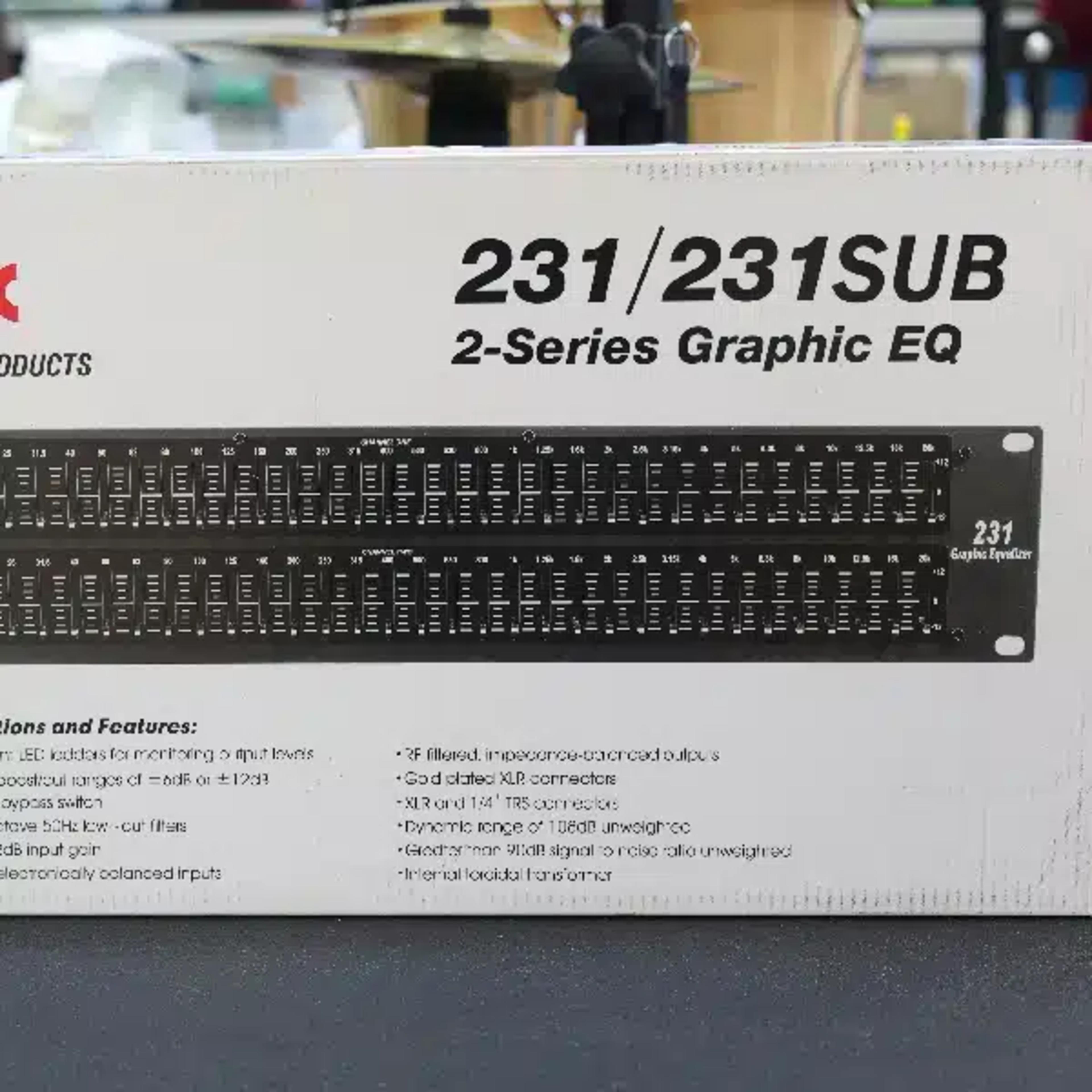 DBX 231/231SUB 2 Series Graphic Equalizer - Image 1