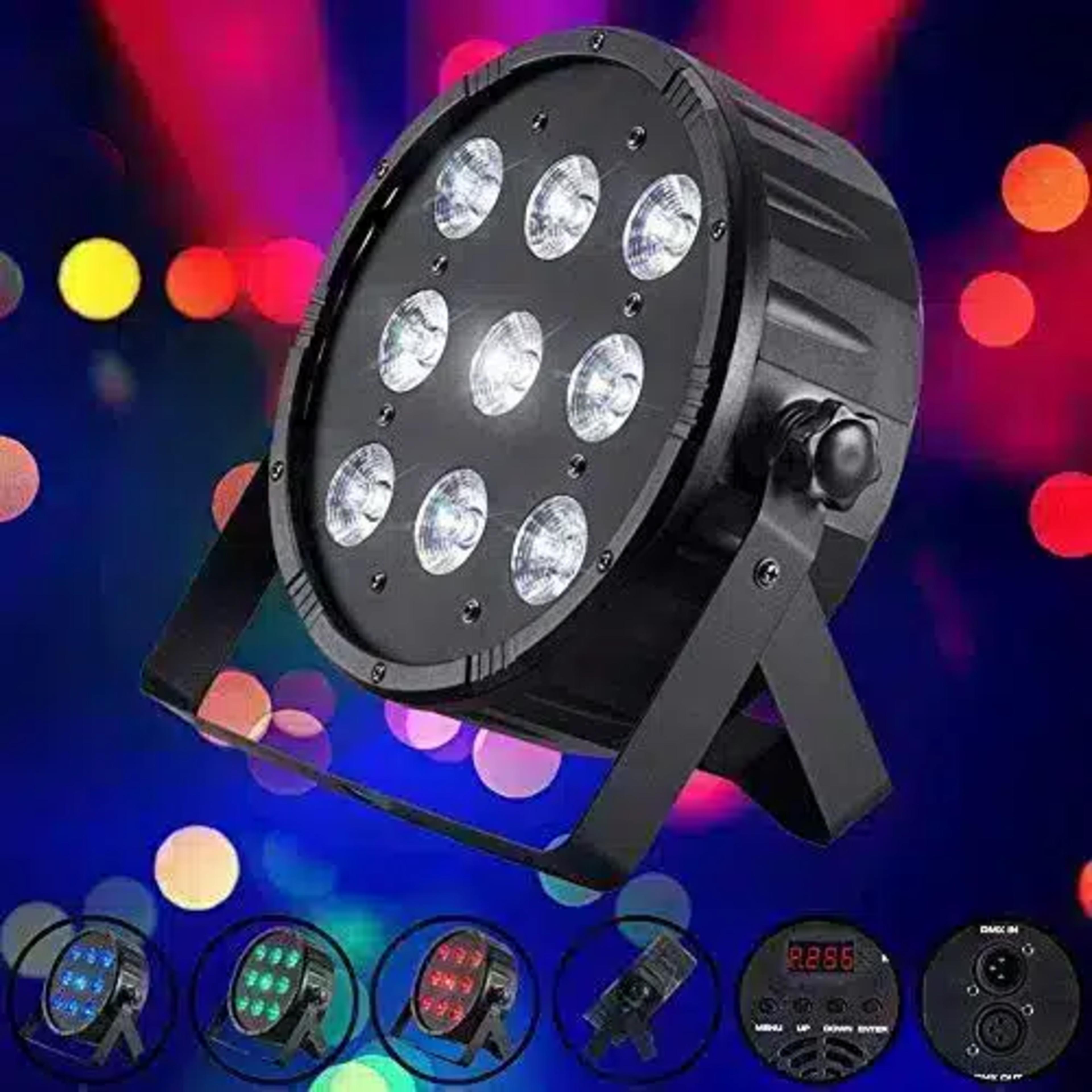 Generic Pro 9 x 10W Full RGBW LED DMX PAR Light - Image 1