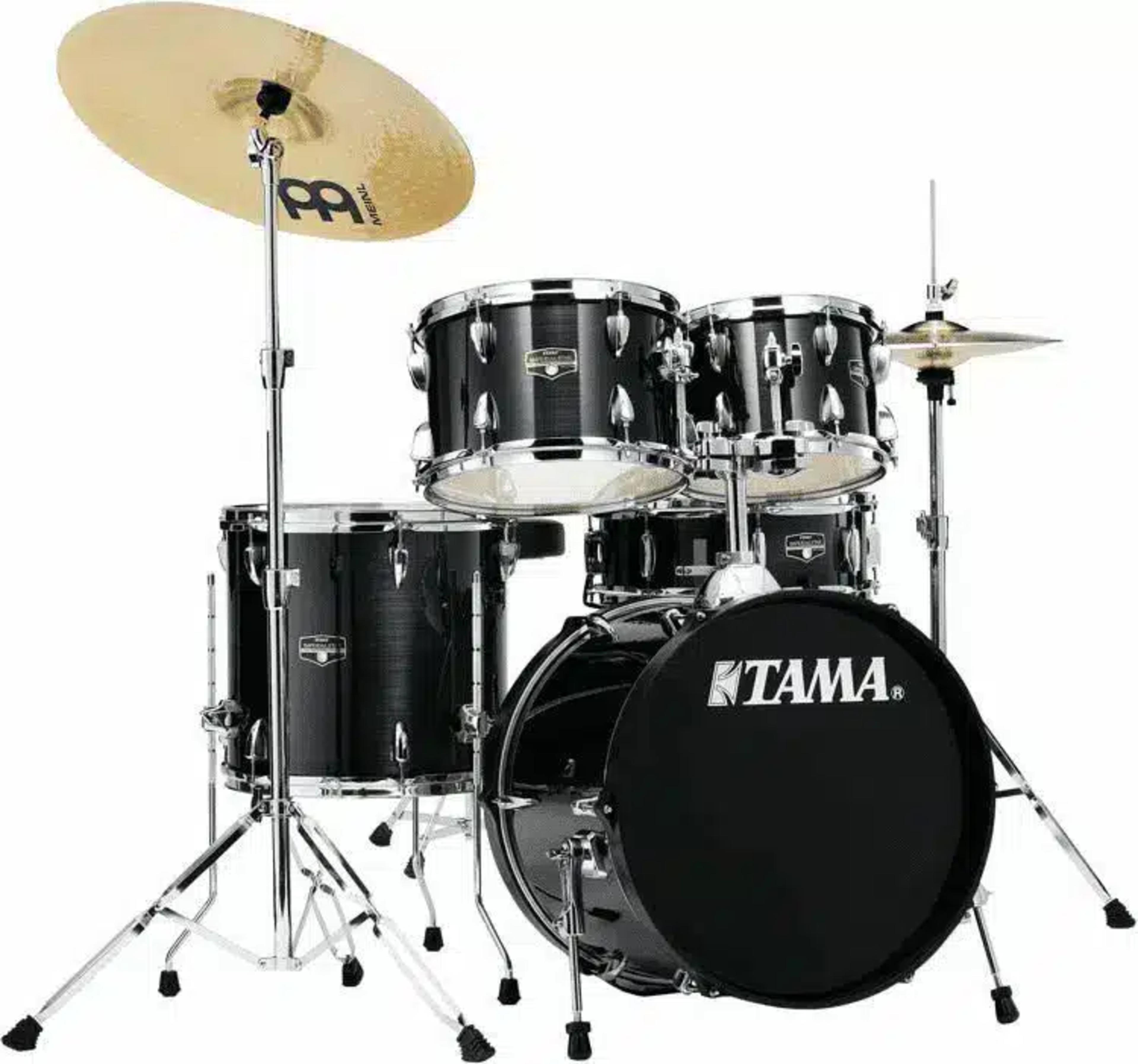 Tama Imperialstar 5-Piece Drum Set Hairline Black Finish - Image 1