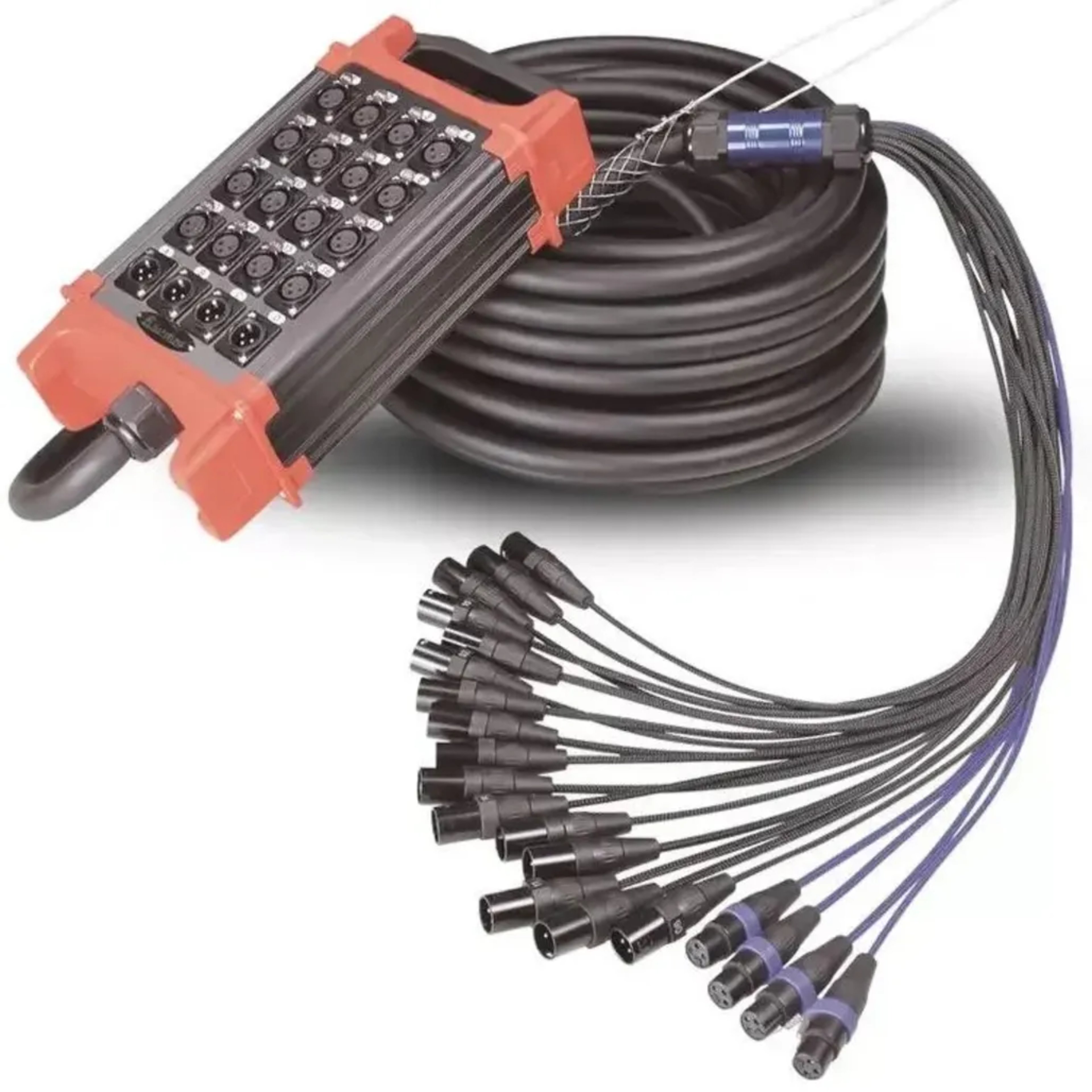 BNK 12CH 30M Audio Snake Cable BNK Audio Snake Cables Color-Coded and Numbered for easy patching Heavy-Duty Cold-Rolled Steel main view audio equipment Kenya