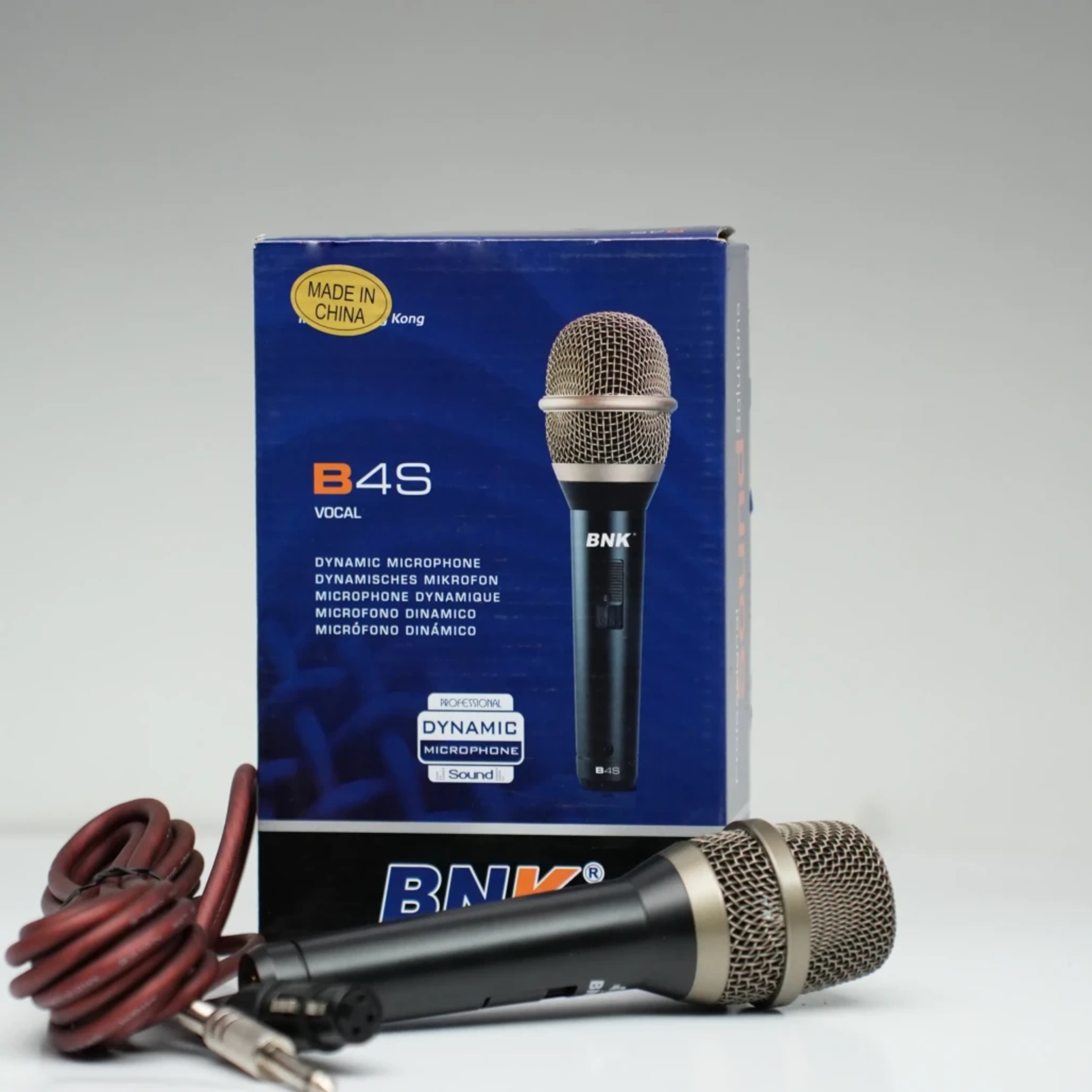 BNK B4S Professional Wired Microphone BNK Wireless Microphone Systems High-Fidelity Dynamic High-Grade Zinc Alloy Metal main view audio equipment Kenya