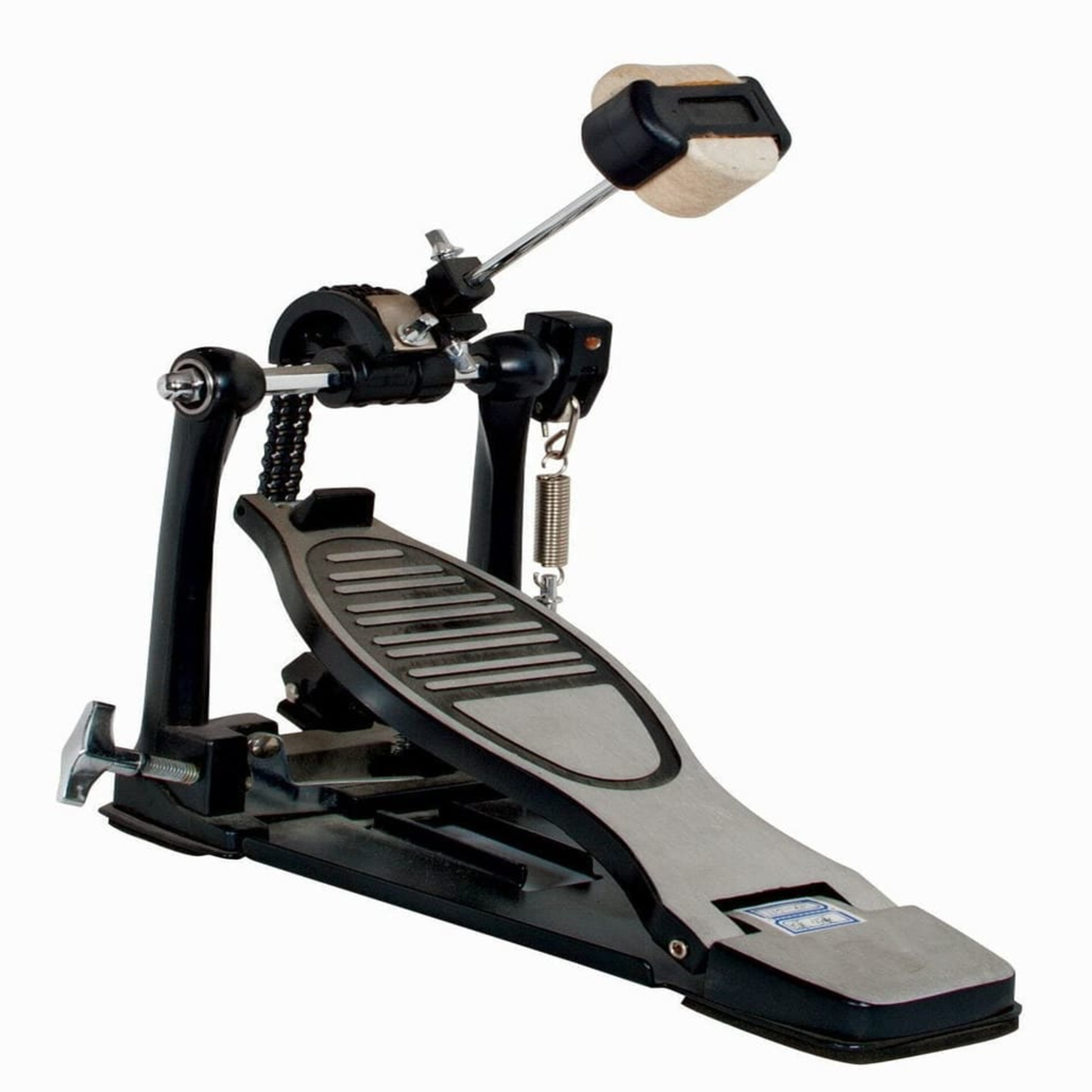 Copper and Tin Single Kick Drum Pedal COPPER AND TIN Drum Hardware & Accessories Black and Polished Chrome Professional Dual-Surface Felt Beater main view audio equipment Kenya