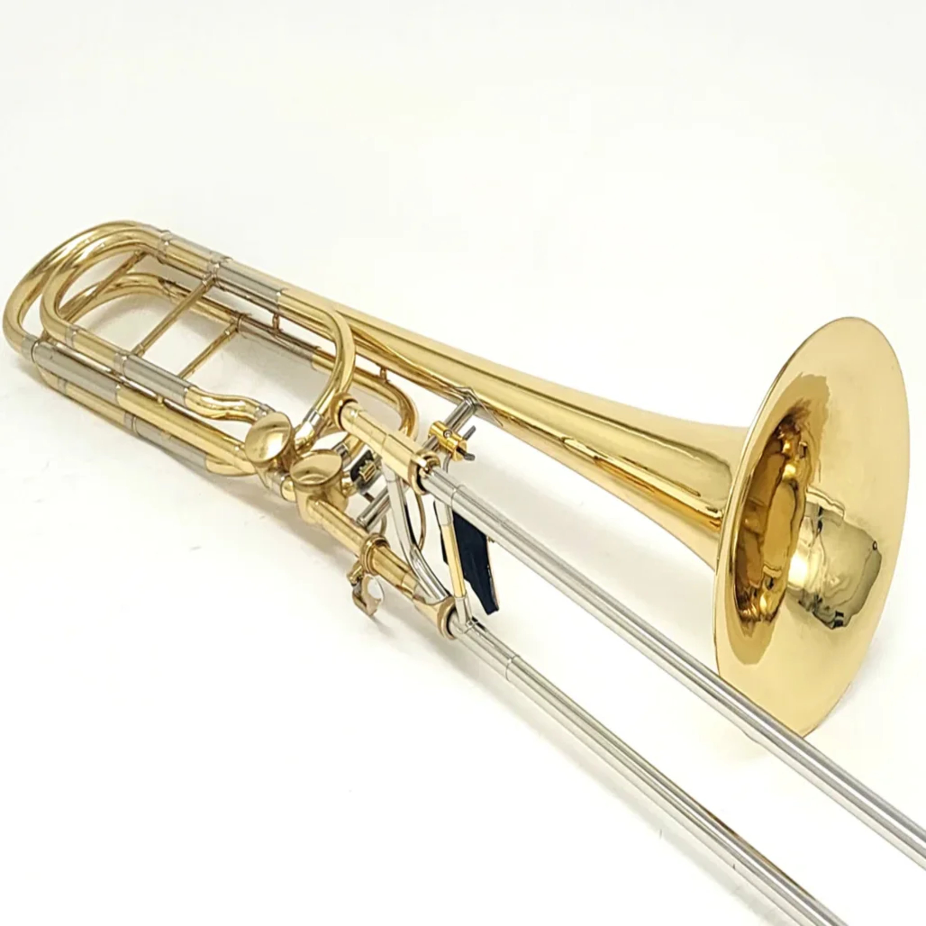 Voice of Heaven Premier Series Gold Bass Trombone VOICE OF HEAVEN Keyboards & MIDI Chrome-Plated Nickel Silver for Smooth Action Large Bore (14.3mm / .563") for Powerful Lows main view audio equipment Kenya