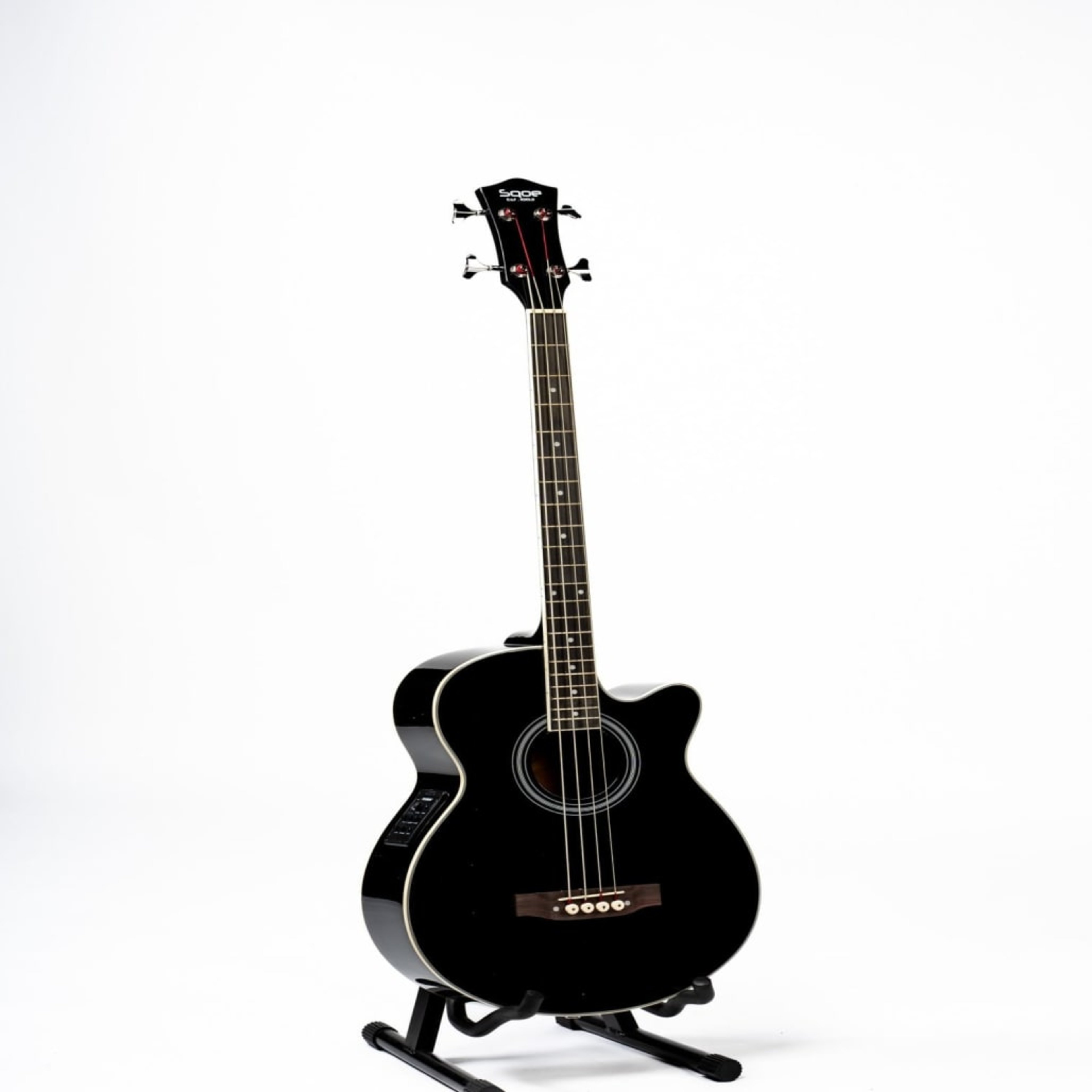 SQOE Professional Acoustic Bass Guitar – Jumbo Cutaway SQOE Bass & Electric Guitars High-Density Rosewood/Synthetic for Smooth Playability Large Jumbo Cutaway for Maximum Projection in Nairobi main view audio equipment Kenya