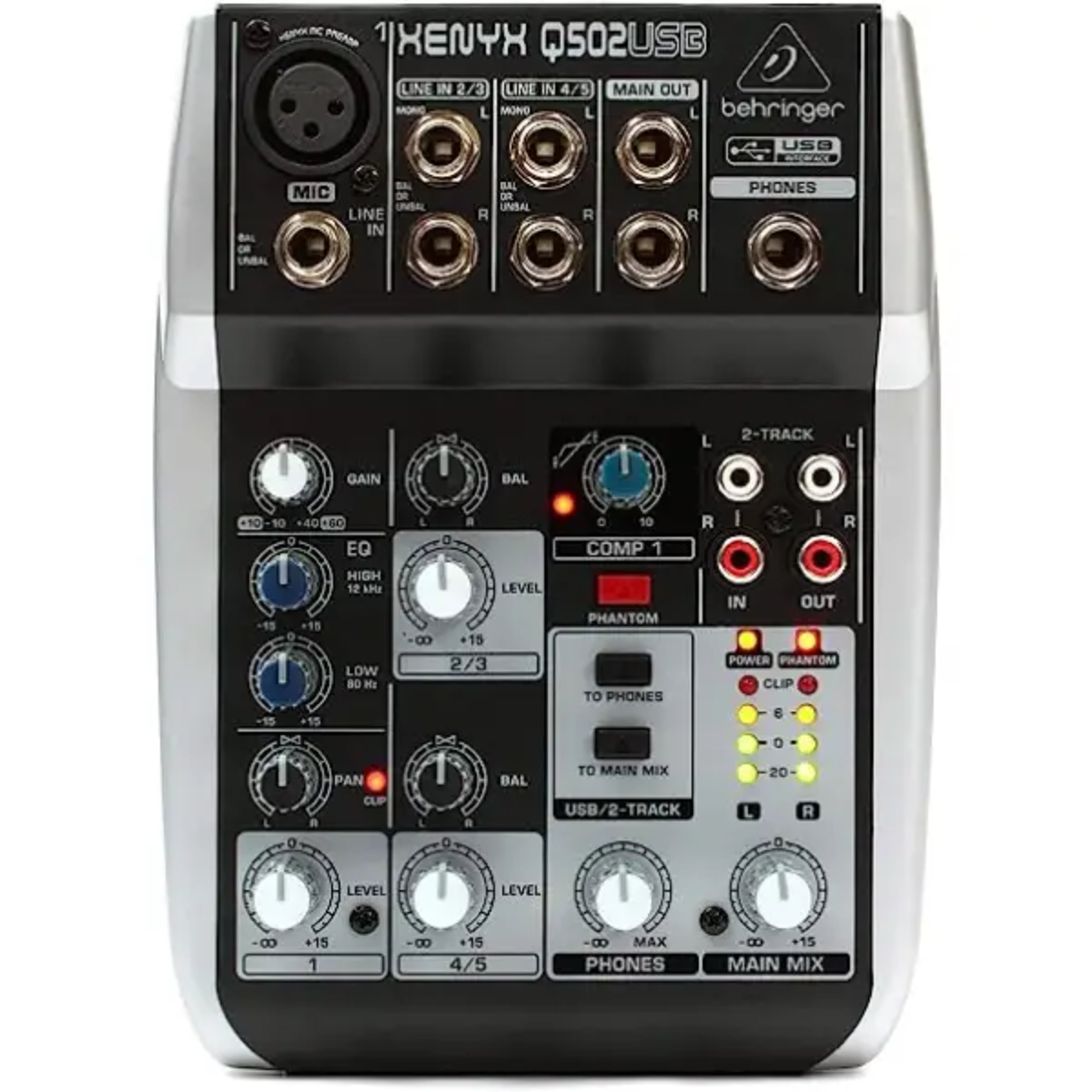Behringer Xenyx Q502USB Mixer BEHRINGER Analog Mixers main view audio equipment Kenya