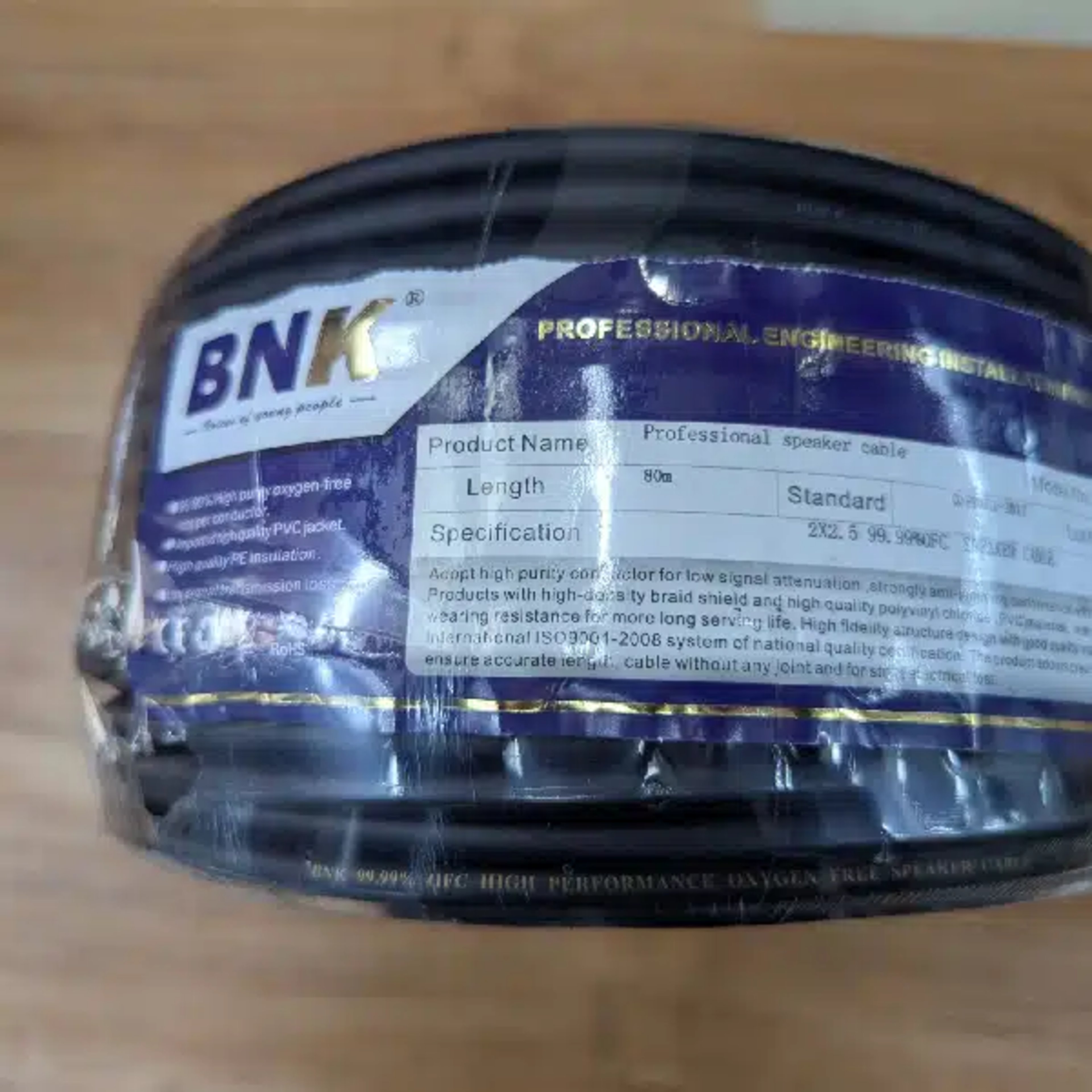BNK 2.5mm Cable BNK Connectors & Adapters Black with polarity marking main view audio equipment Kenya