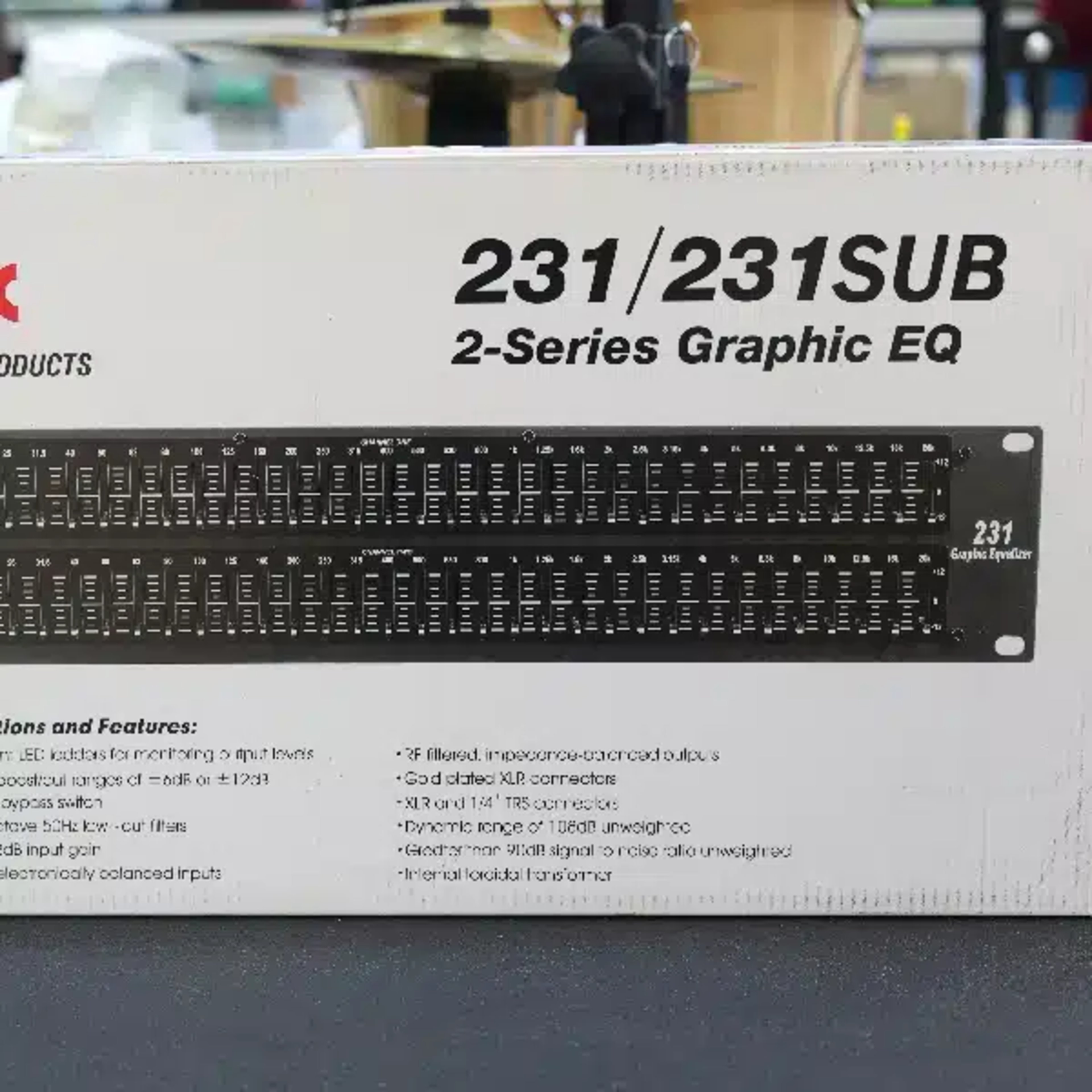 DBX 231/231SUB 2 Series Graphic Equalizer DBX Audio Processors & EQ Dual 31-Band Graphic Equalizer main view audio equipment Kenya