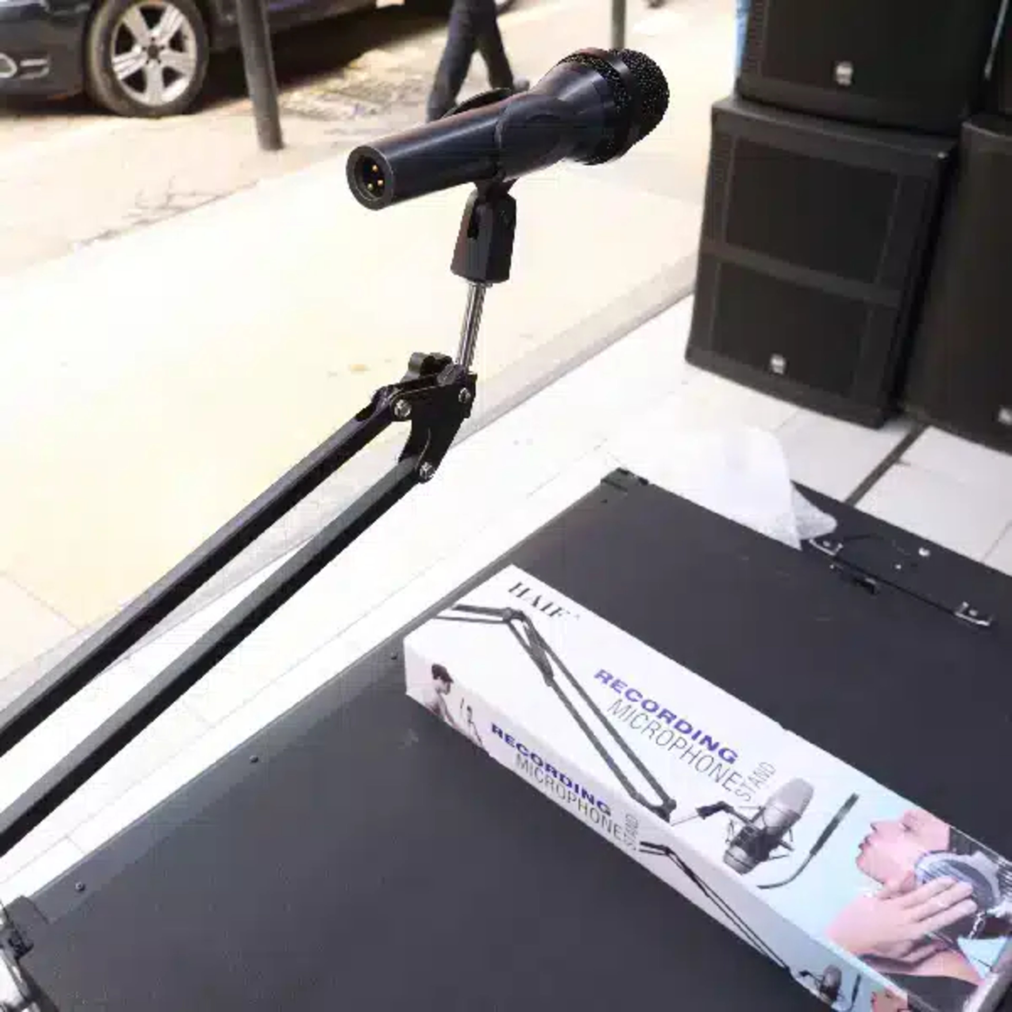 Haif Recording Microphone Stand HAIF Microphone Accessories & Stands Heavy-duty Steel Tripod Boom Microphone Stand main view audio equipment Kenya