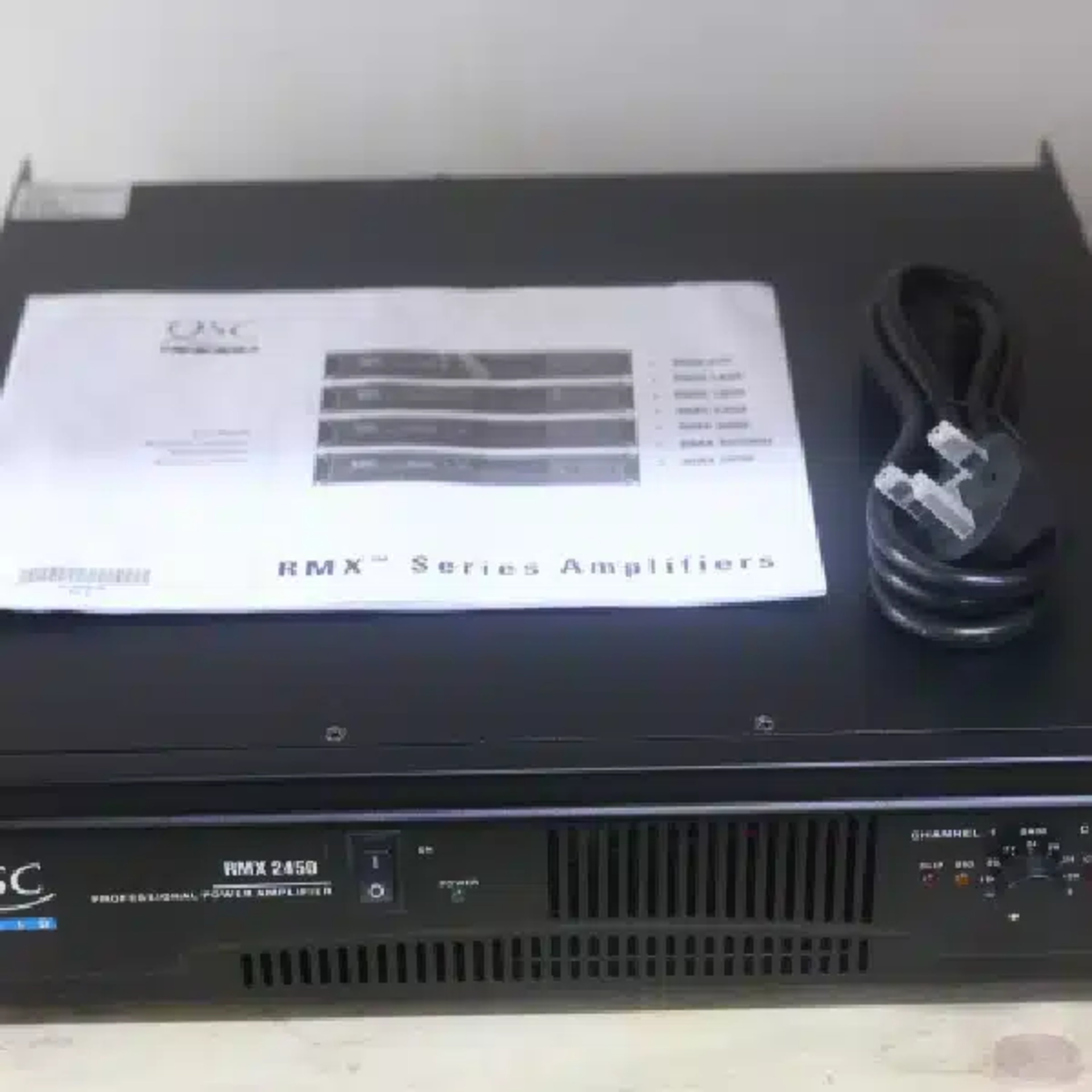QSC RMX 2450 Professional Power Amplifier QSC Power Amplifiers High-Performance Power Amplifier main view audio equipment Kenya