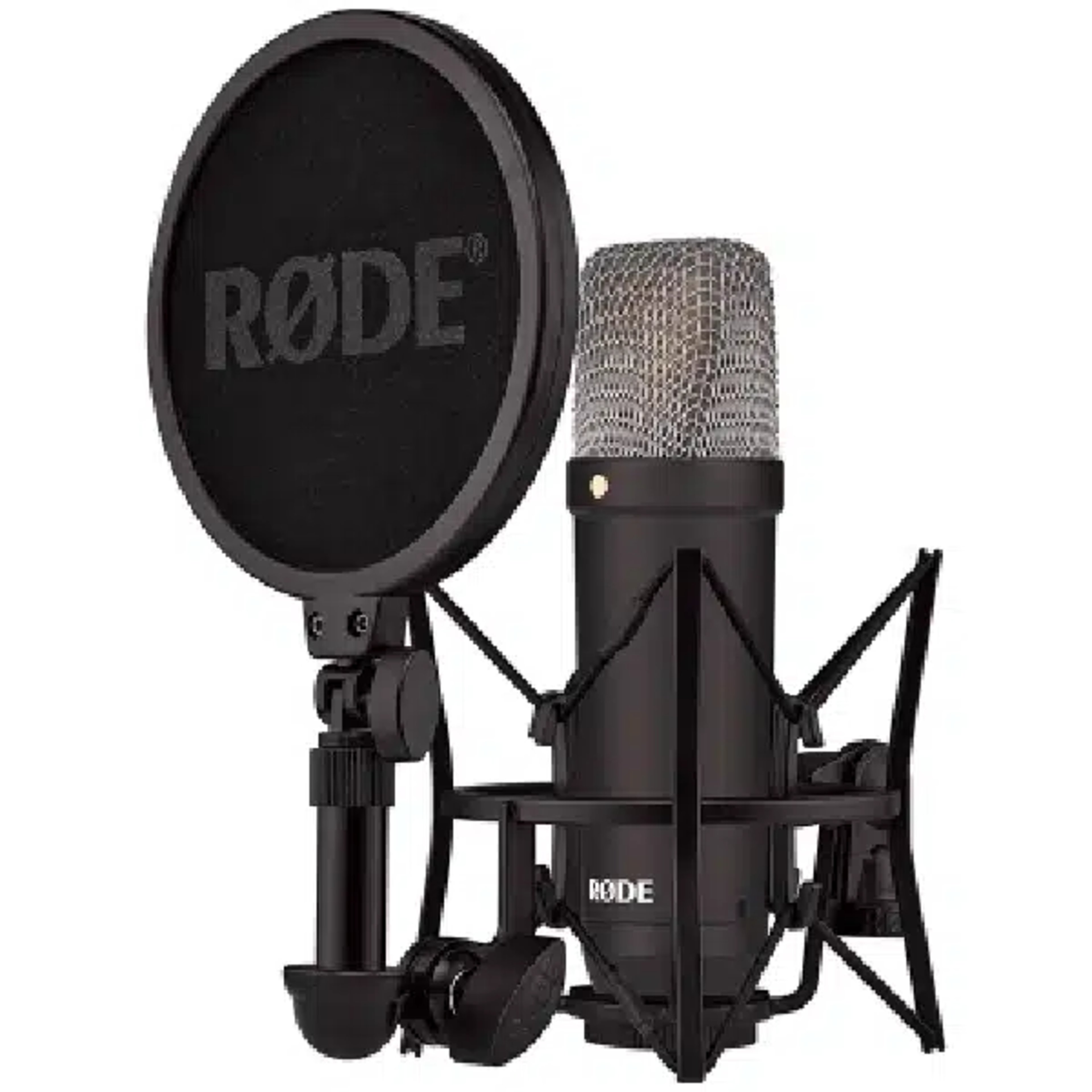 Rode NT1 Signature Series Professional Studio Microphone RODE Studio & Podcast Microphones 1-inch HF6 Gold-Sputtered Large Diaphragm Condenser Microphone main view audio equipment Kenya