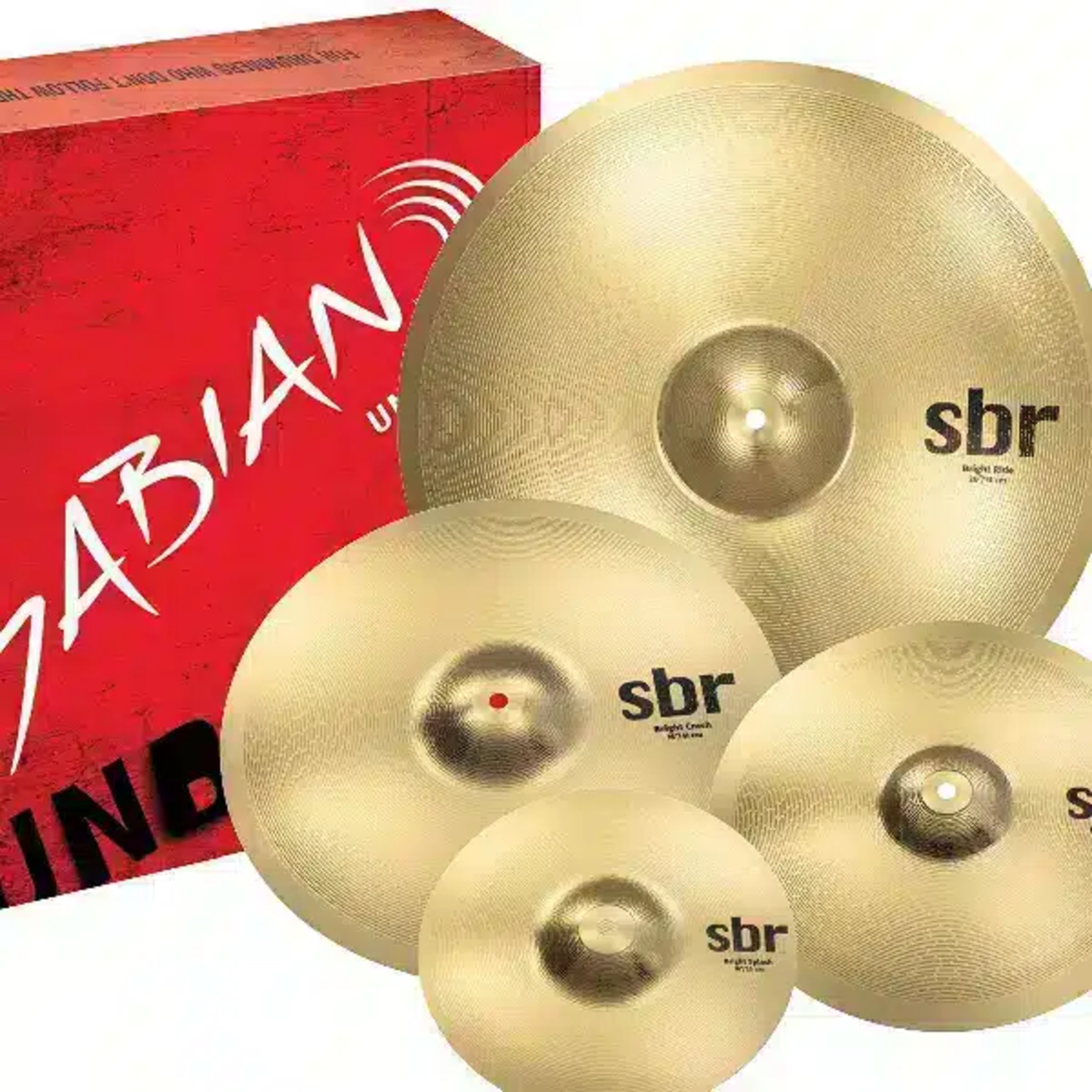 Sabian SBR Performance Complete Professional Brass Cymbal Set SABIAN Drum Hardware & Accessories Premium Brass main view audio equipment Kenya