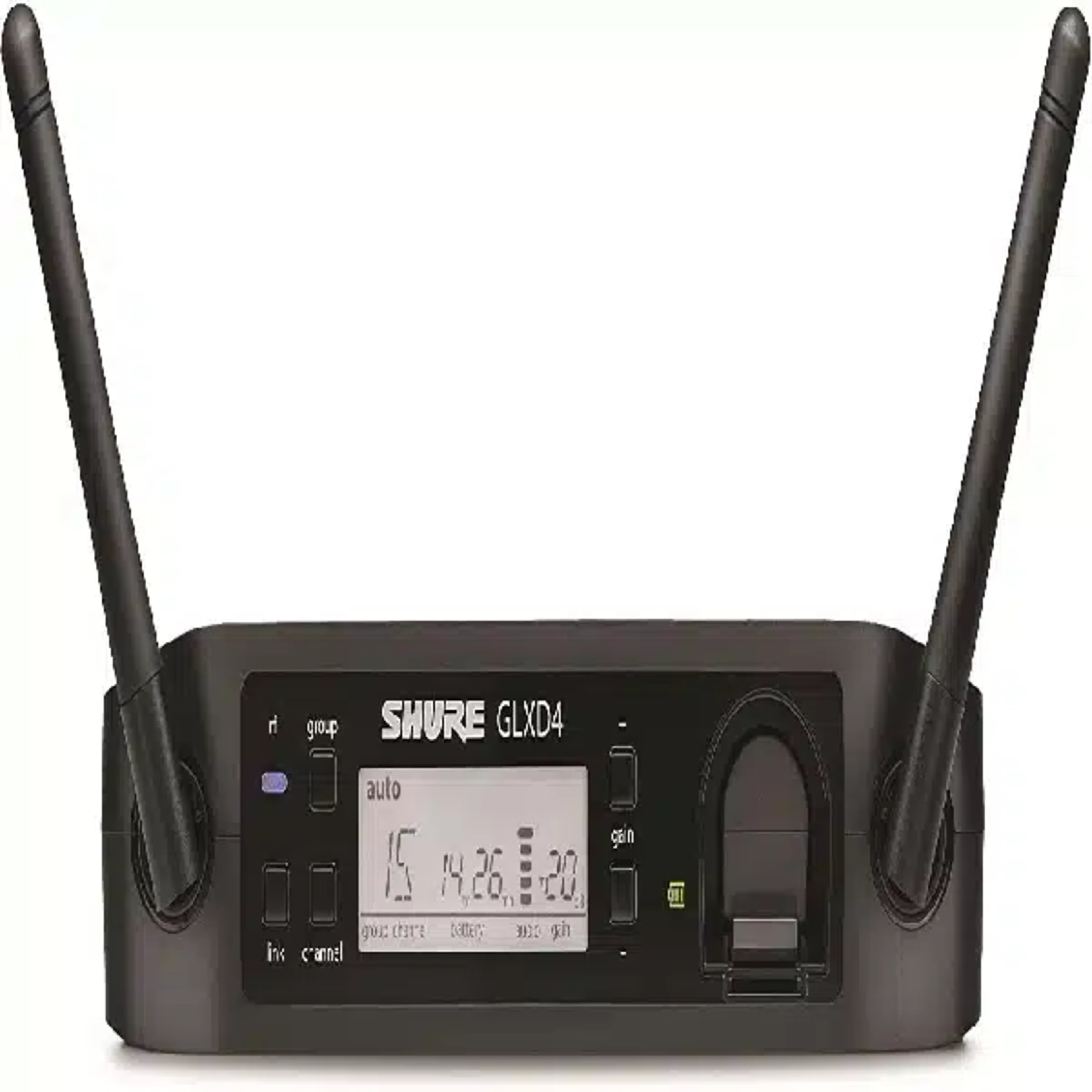 Shure GLXD4 Digital Wireless Receiver Professional 2.4GHz System SHURE Wireless Microphone Systems main view audio equipment Kenya