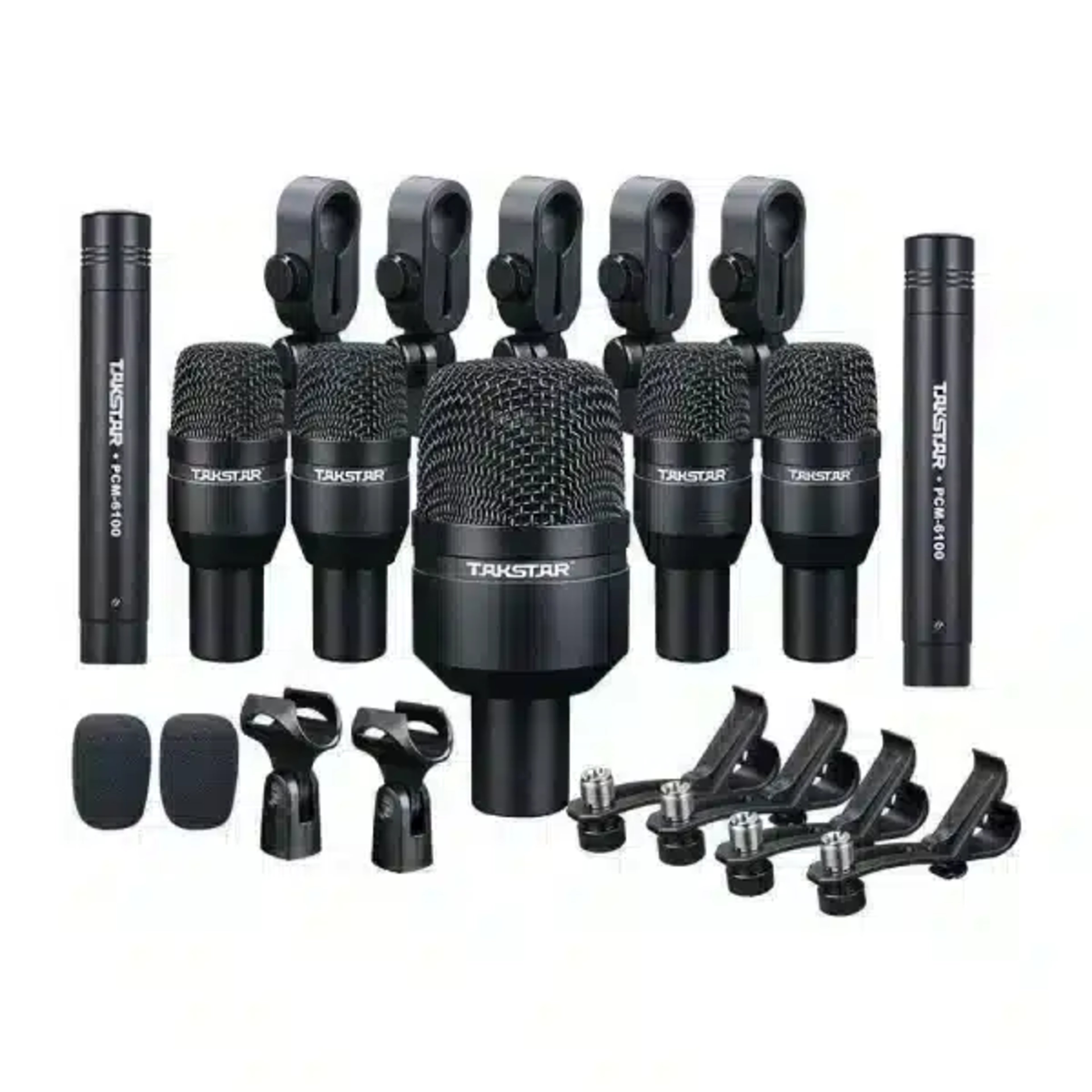 Takstar D7 Professional 7-Piece Drum Microphone Set TAKSTAR Drum & Instrument Mics main view audio equipment Kenya