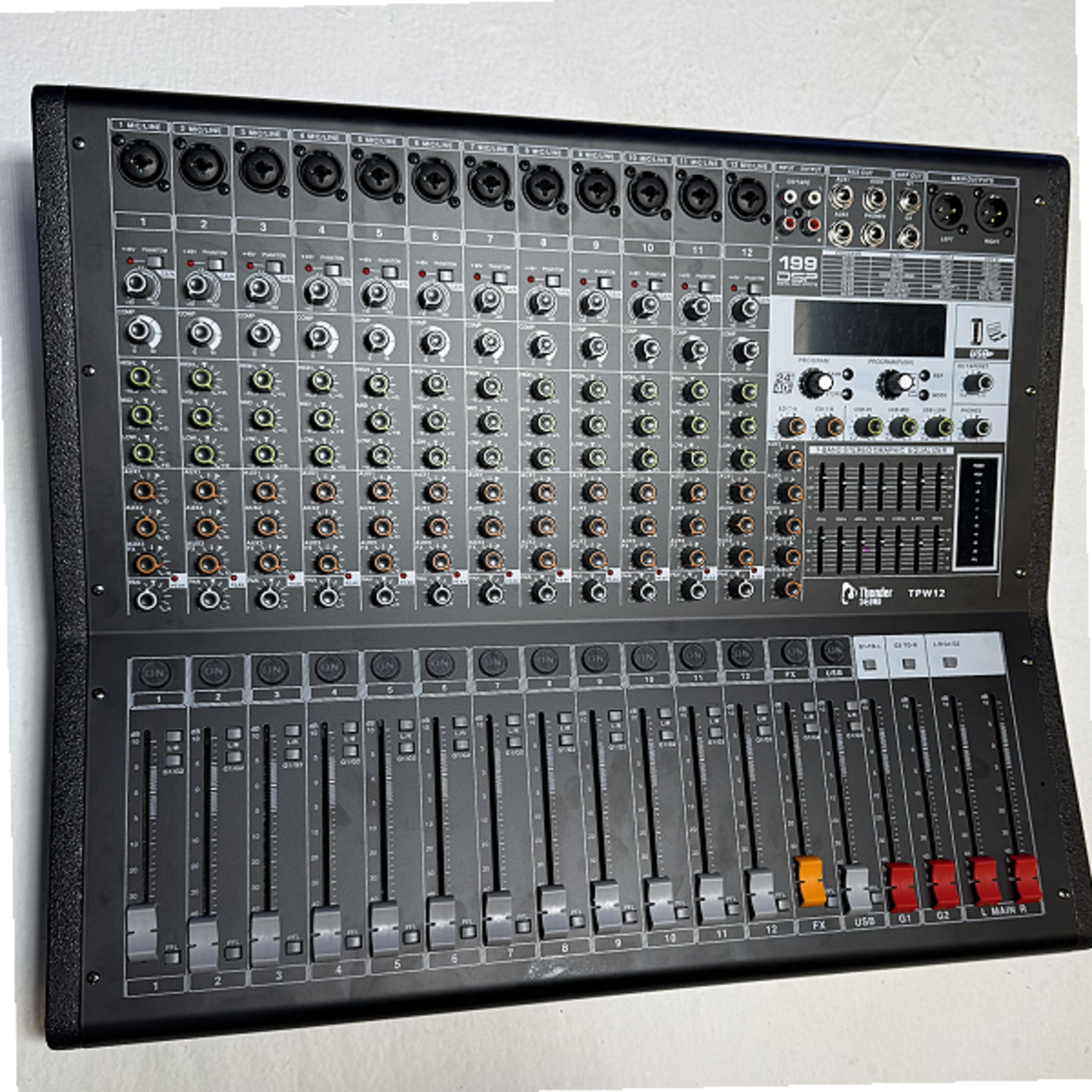 Thunder Sound TPW 12 Professional 12-Channel Powered Mixer with DSP THUNDER SOUND Analog Mixers main view audio equipment Kenya