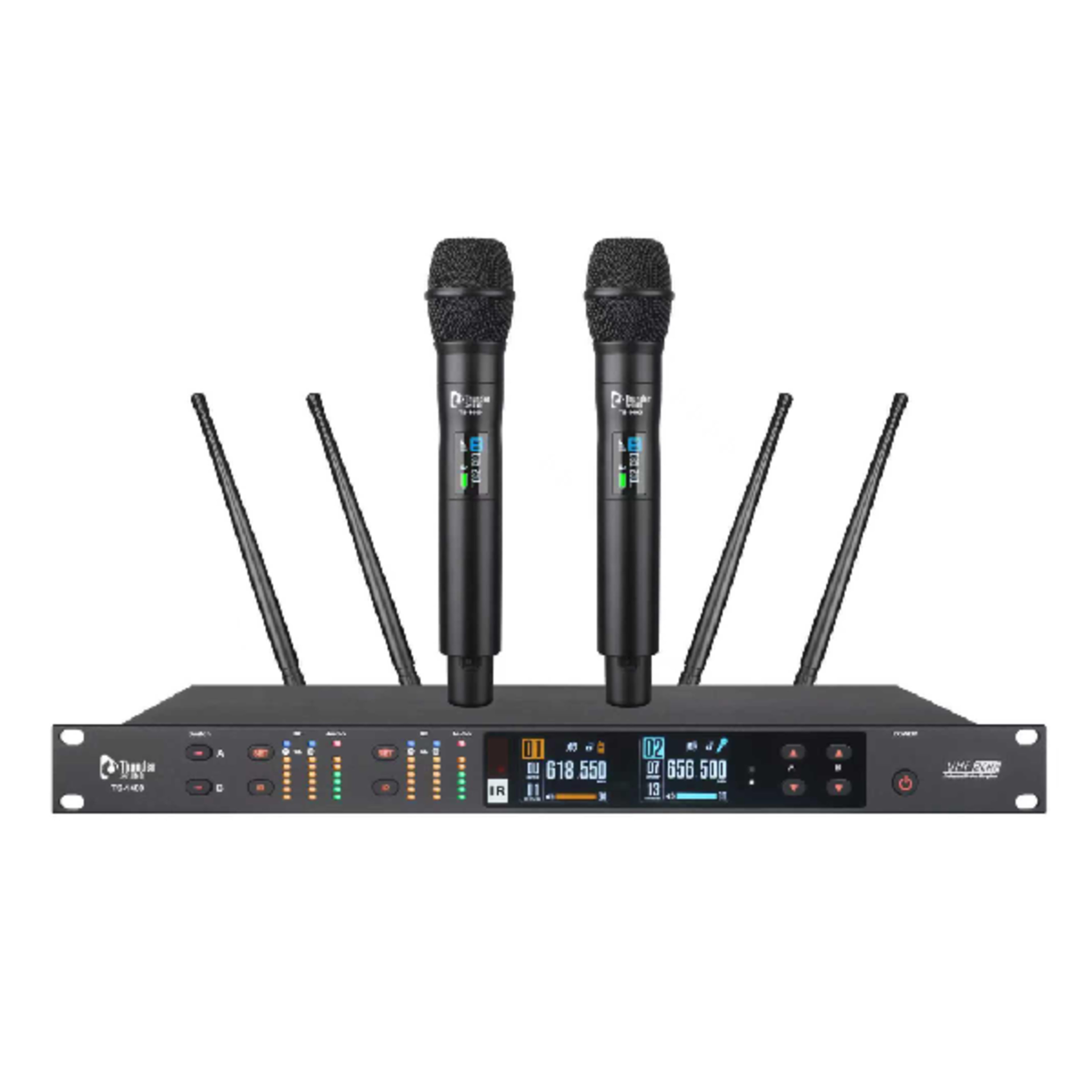 Thunder Sound TS1400 Professional Four-Channel Wireless Microphone System THUNDER SOUND Wireless Microphone Systems 4-Channel Handheld Wireless System main view audio equipment Kenya