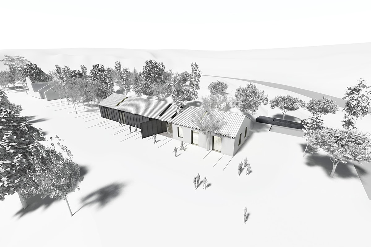 vue aérienne du projet