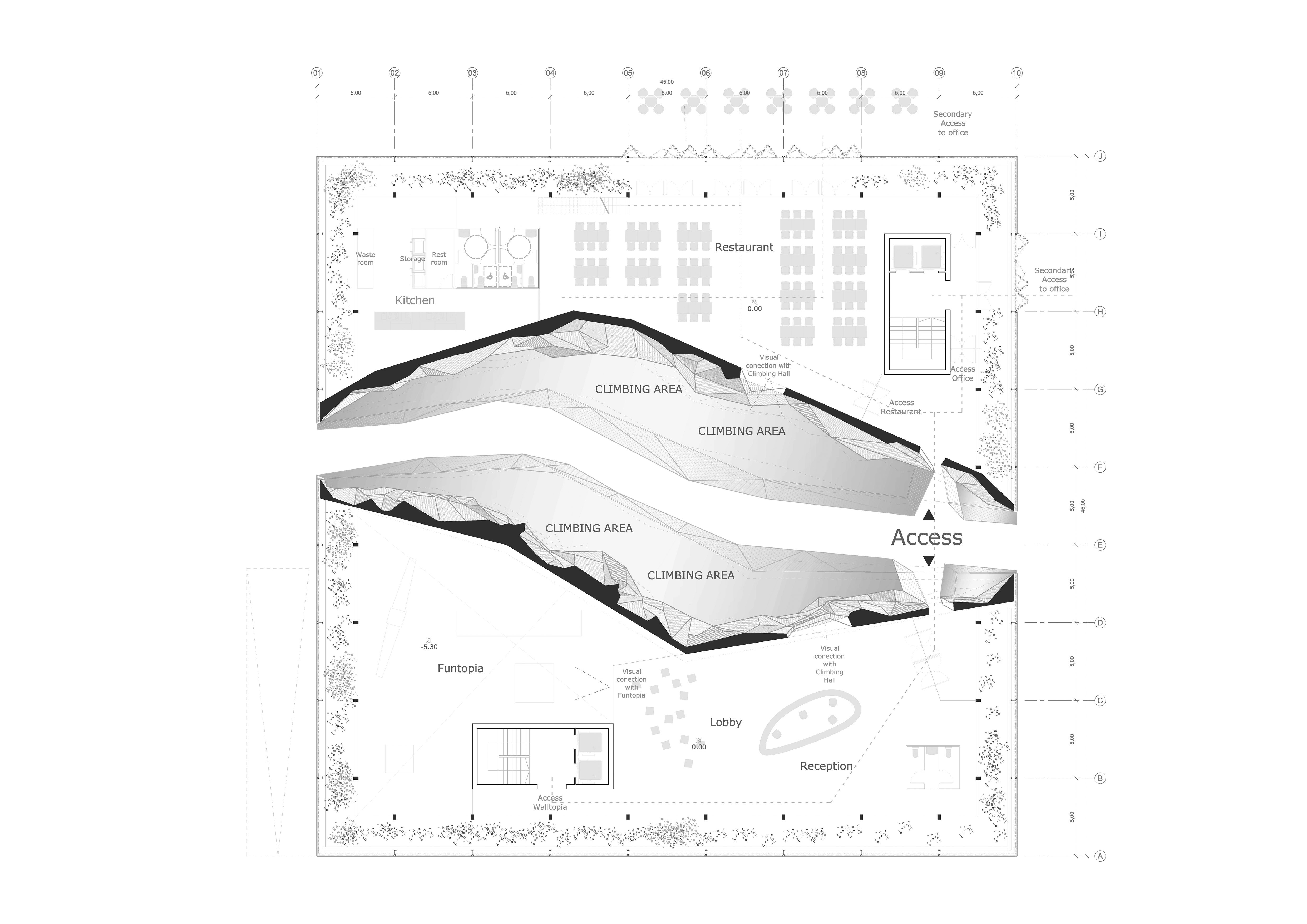 Plan du niveau RdC