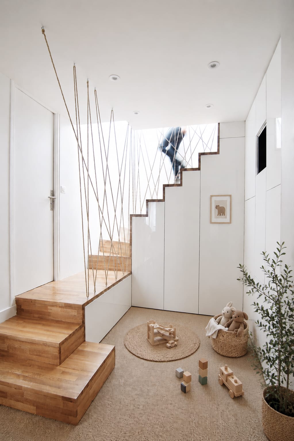 escalier sur mesure avec rangements | rénovation duplex | atelier d'architecture lga© | Toulouse