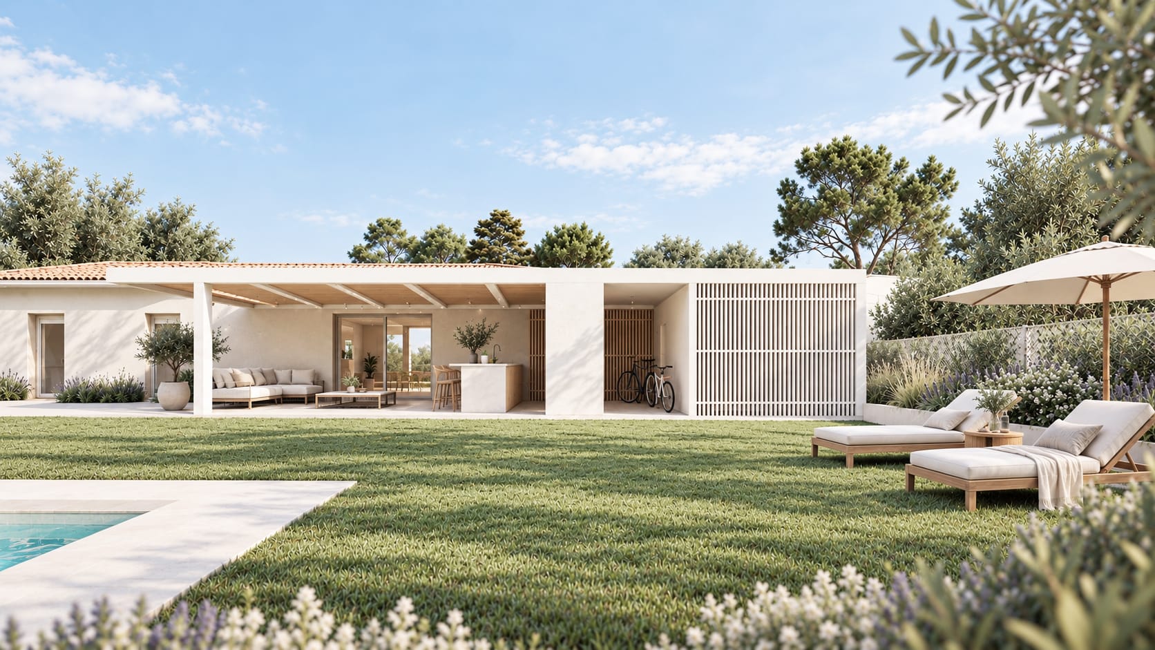 construction cuisine d'été | atelier d'architecture lga© | Balma