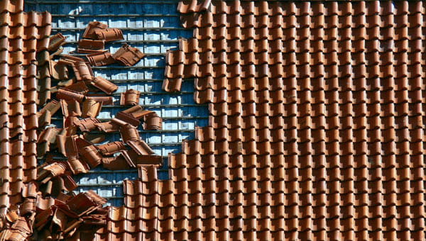 Stormschade woning