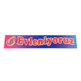 Plakalık Evleniyoruz Mutluyuz görsel 1 - Tayze Çiçekçilik
