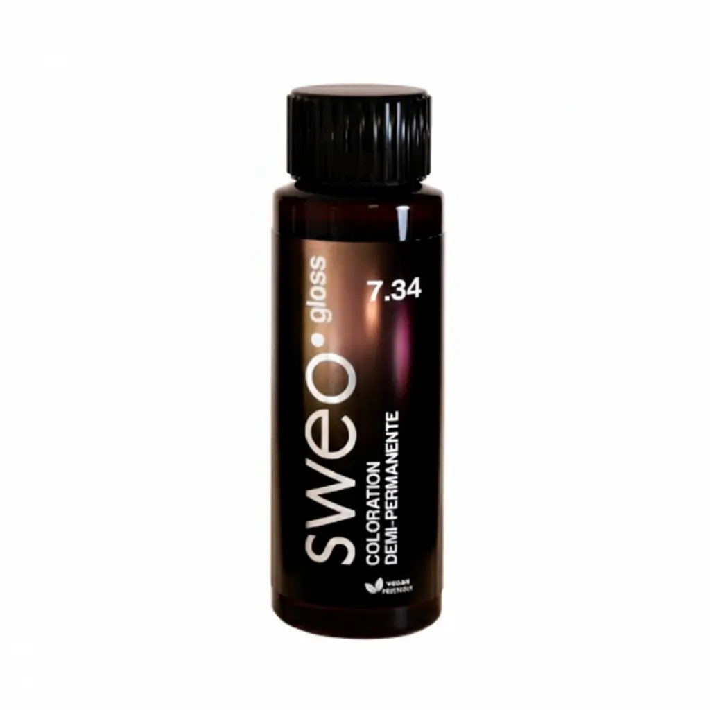 7.34 Gloss blond doré cuivré - Sweo - Produit capillaire professionnel