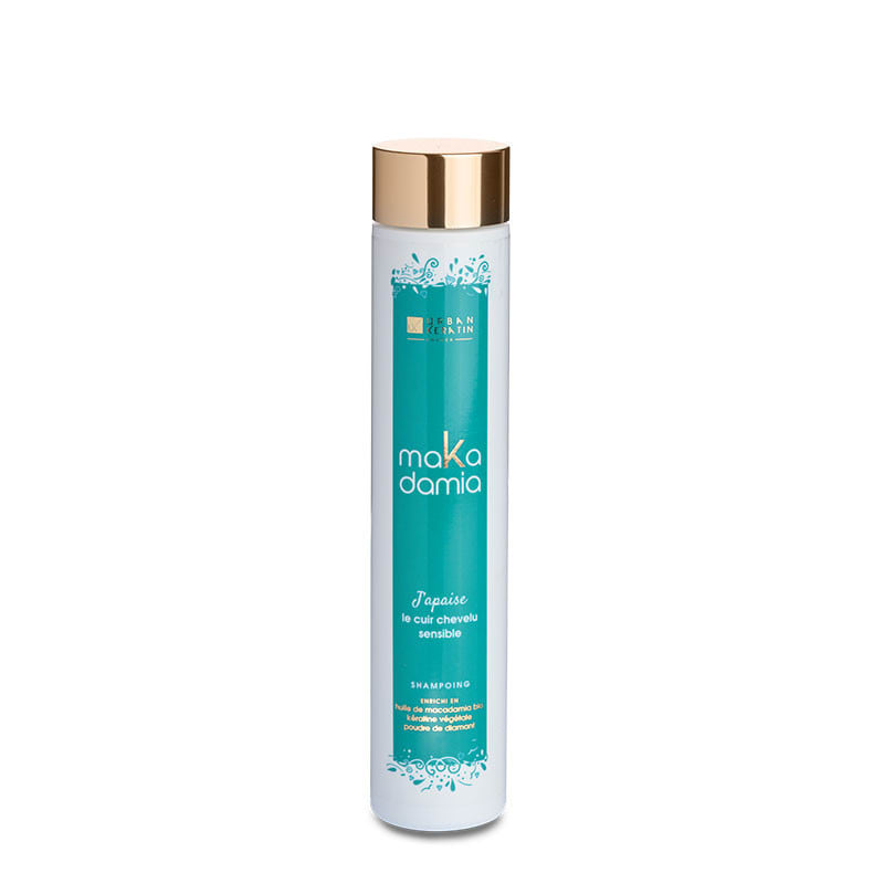 Shampoing cuir chevelu sensible J'apaise Makadamia - Urban Keratin - Produit capillaire professionnel 250ml