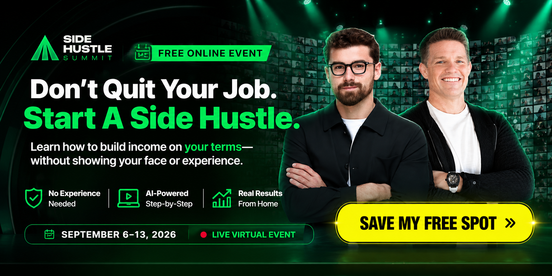 Side Hustle Summit 2026 — Featured Free Training