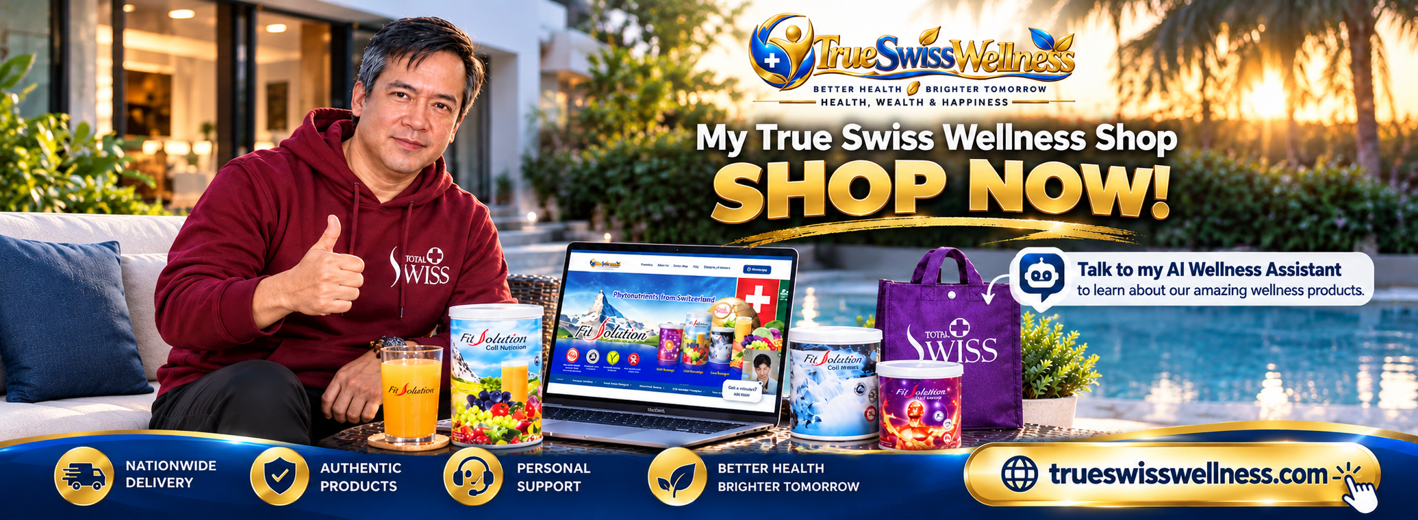 TrueSwissWellness shop promotion