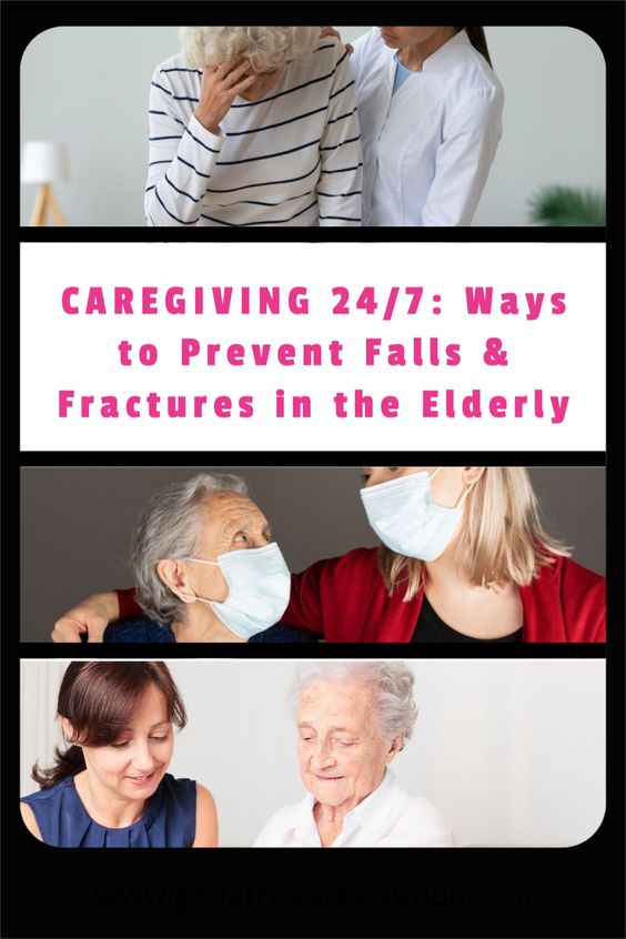 Caregivers assisting the elderly to prevent accidents