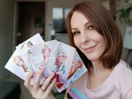 Костромская Снегурочка на открытке нижегородской художницы обрела роскошную косу