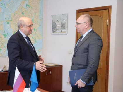 Глава Костромы Юрий Журин и председатель муниципалитета Сергей Калинин обсудили дальнейшее сотрудничество