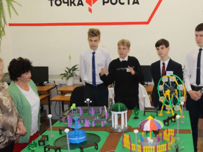 Ученики школы №9, занимающиеся в технологической  лаборатории, рассказали о своей работе