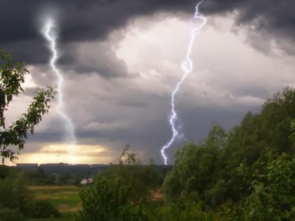В Костромской области ожидается гроза и усиление ветра до 17 метров в секунду