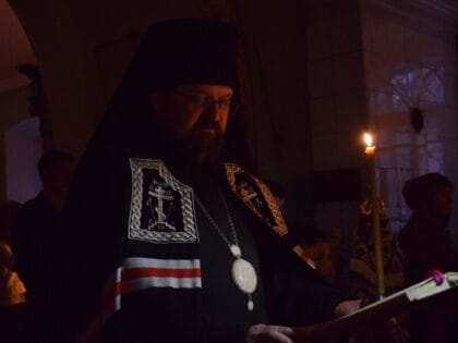 Понедельник первой седмицы Великого поста. Великое повечерие с чтением покаянного канона прп.Андрея Критского в Введенском соборе г.Галича