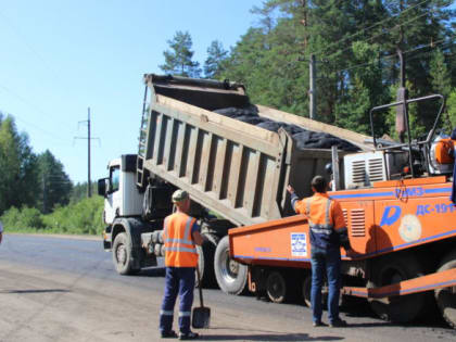 Ремонт автомобильной дороги в селе Борок Буйского района