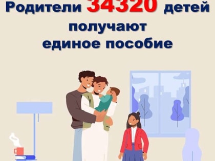 В Костромской области родители более 34 тысяч детей получают единое пособие