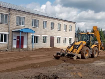 БЛАГОУСТРОЙСТВО ТЕРРИТОРИИ  НАЧАЛЬНОЙ ШКОЛЫ  В КАДЫЕ