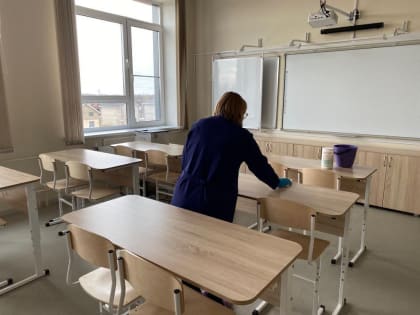 В школах Костромы провели масштабную дезинфекцию