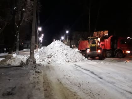 С улиц Костромы дорожники за ночь вывезли 3 500 кубометров снега