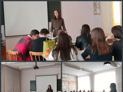 Встреча студентов 2 и 3 курса специальности "Экономика и бухгалтерский учёт (по отраслям)"