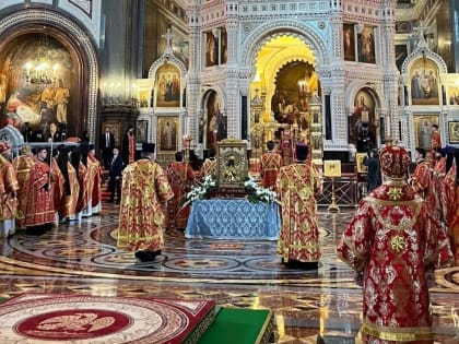 Главная костромская святыня – Феодоровская икона – прибыла в храм Христа Спасителя
