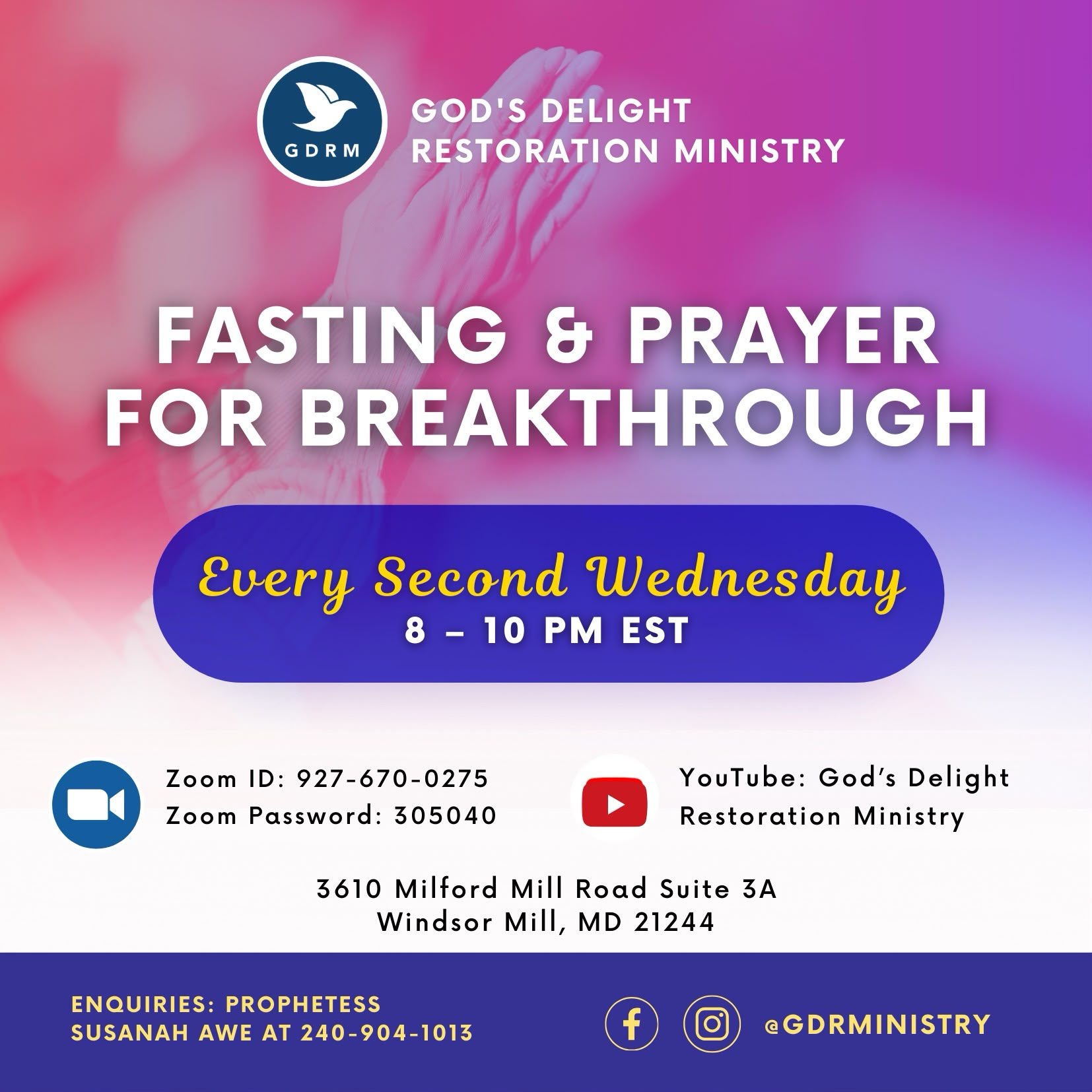 Fasting & Prayer for Breakthrough