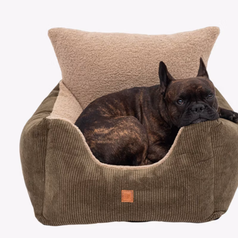 Harry - Cord / Teddy - Luxus-Autositz In Khaki1