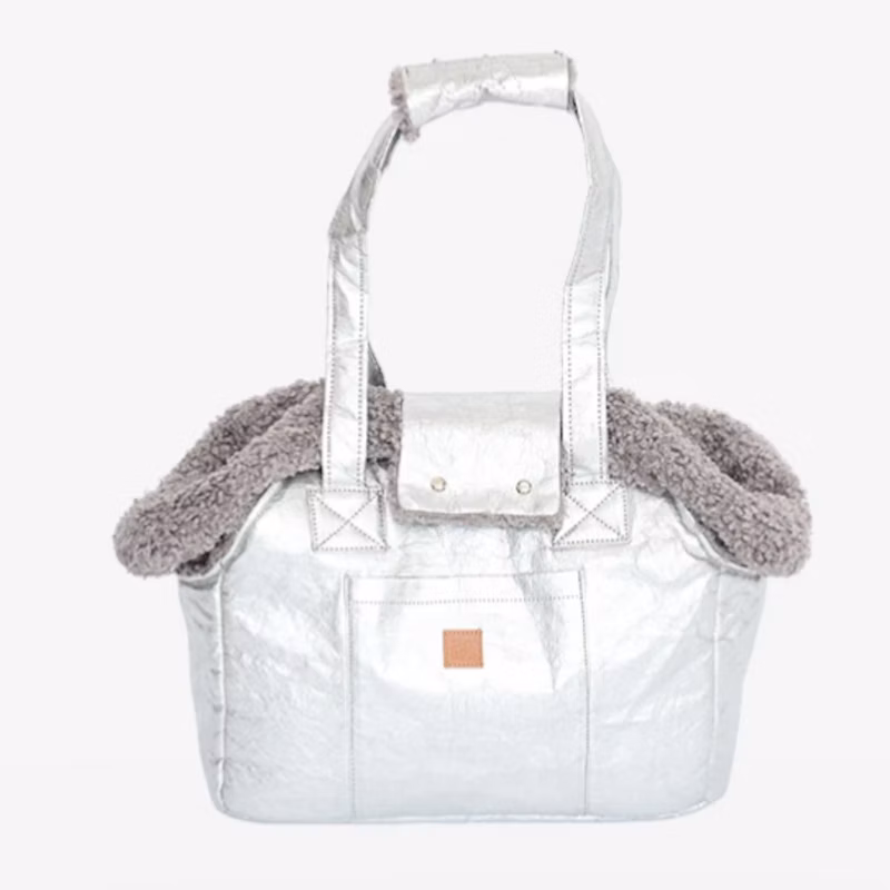 Lucky Paper - Luxus-Hundetasche In Silber