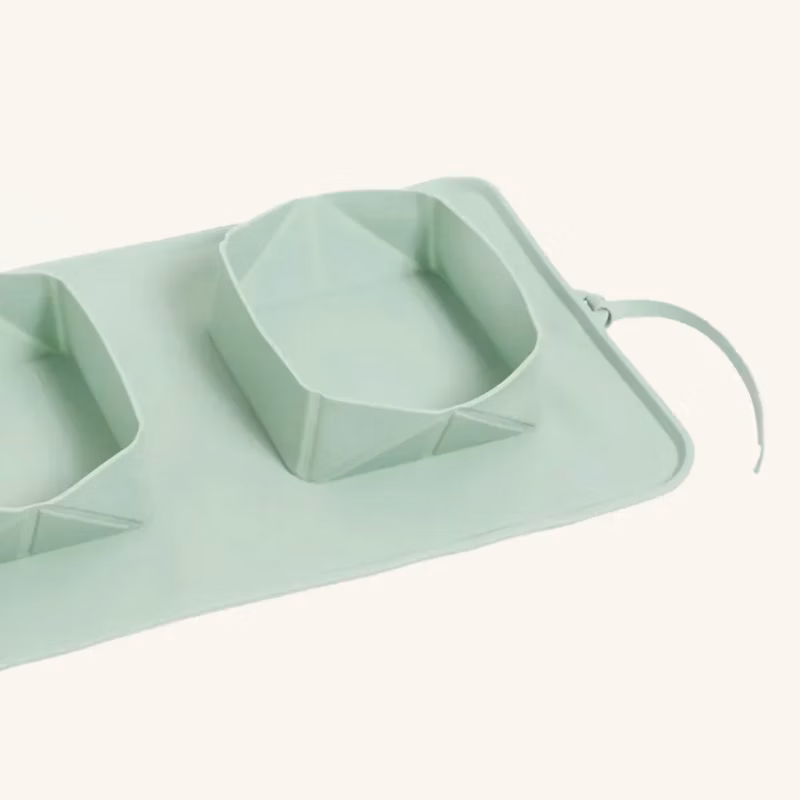 Faltbare Duo-Reiseschüssel – Minze