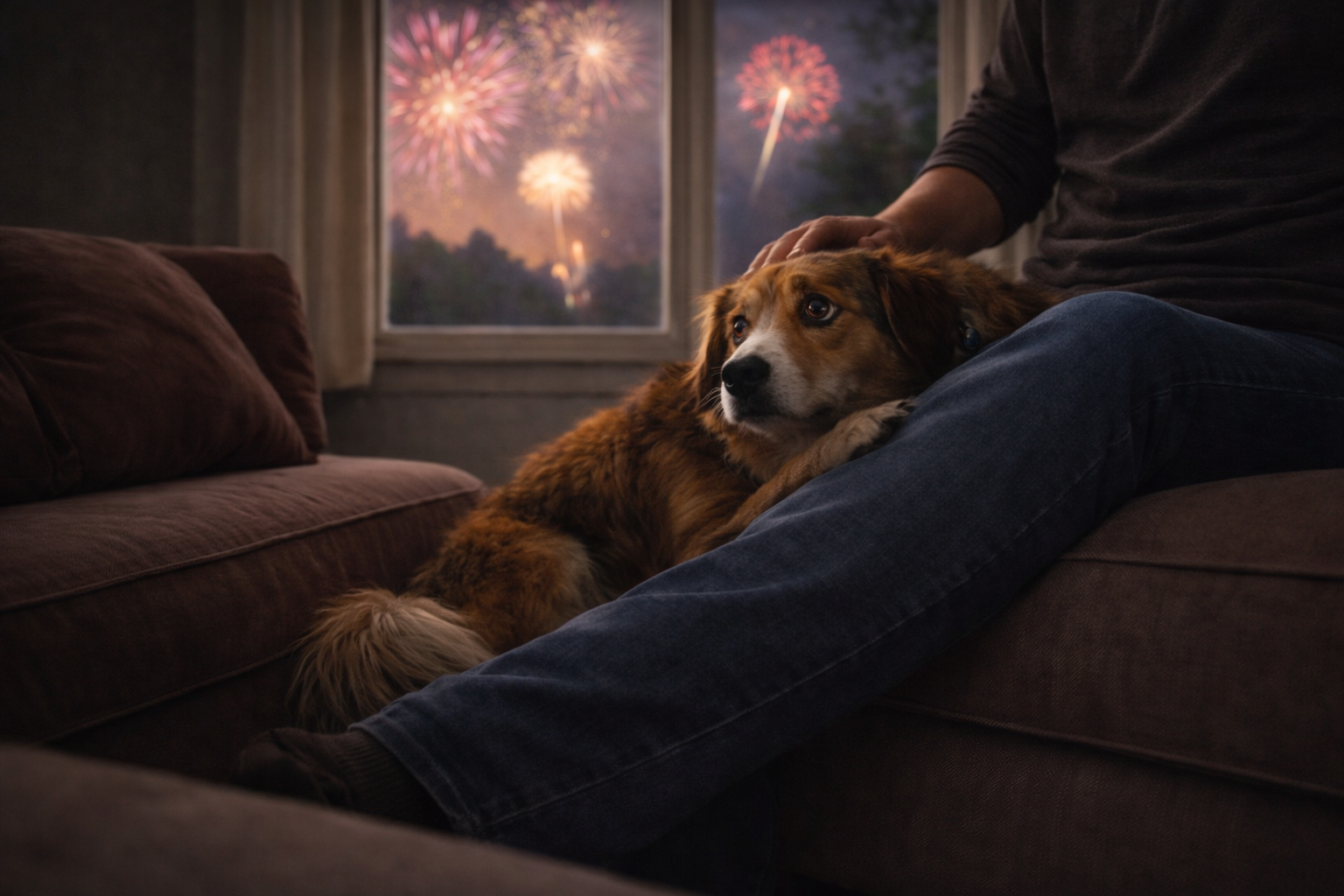 Ruhe statt Raketen: Feuerwerk mit Hund vermeiden